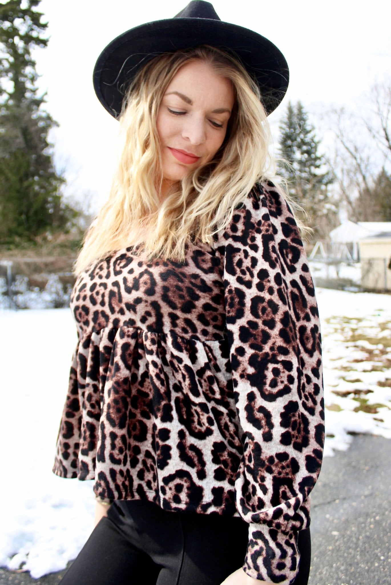 Jaguar in Brown, Lightly Brushed Sweater Knit. PRSW-116 - Boho Fabrics