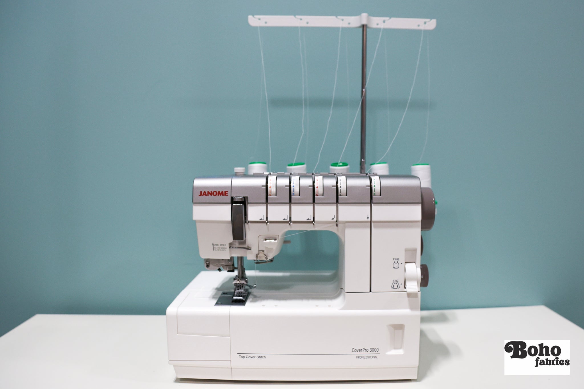 Janome CoverPro 3000P Coverstitch Machine - Boho Fabrics - Sewing Machines
