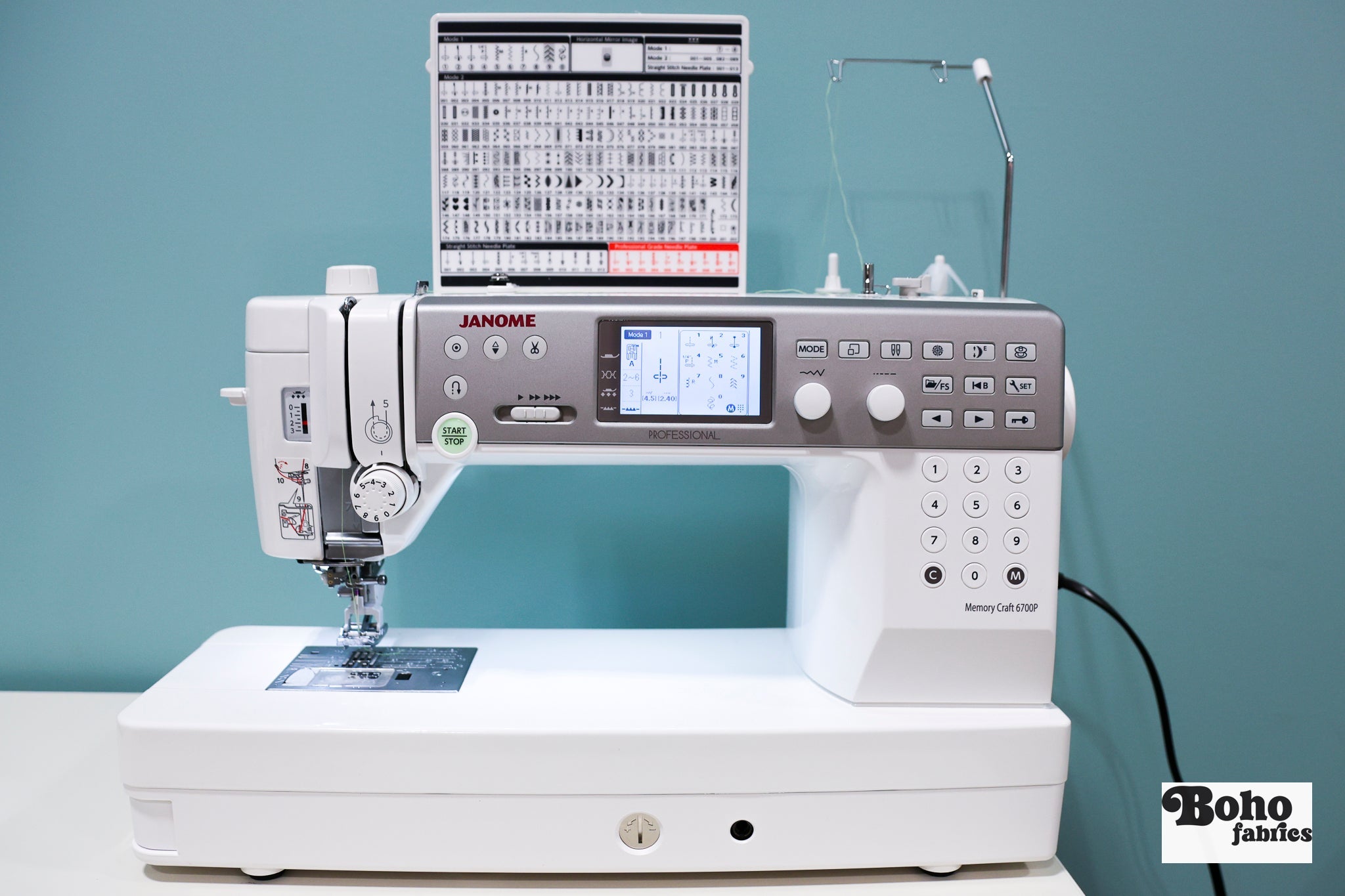 Janome Memory Craft 6700P Computerized Flatbed Sewing Machine (NOT SOLD OUT, EMAIL or CALL TO ORDER) - Boho Fabrics - Sewing Machines