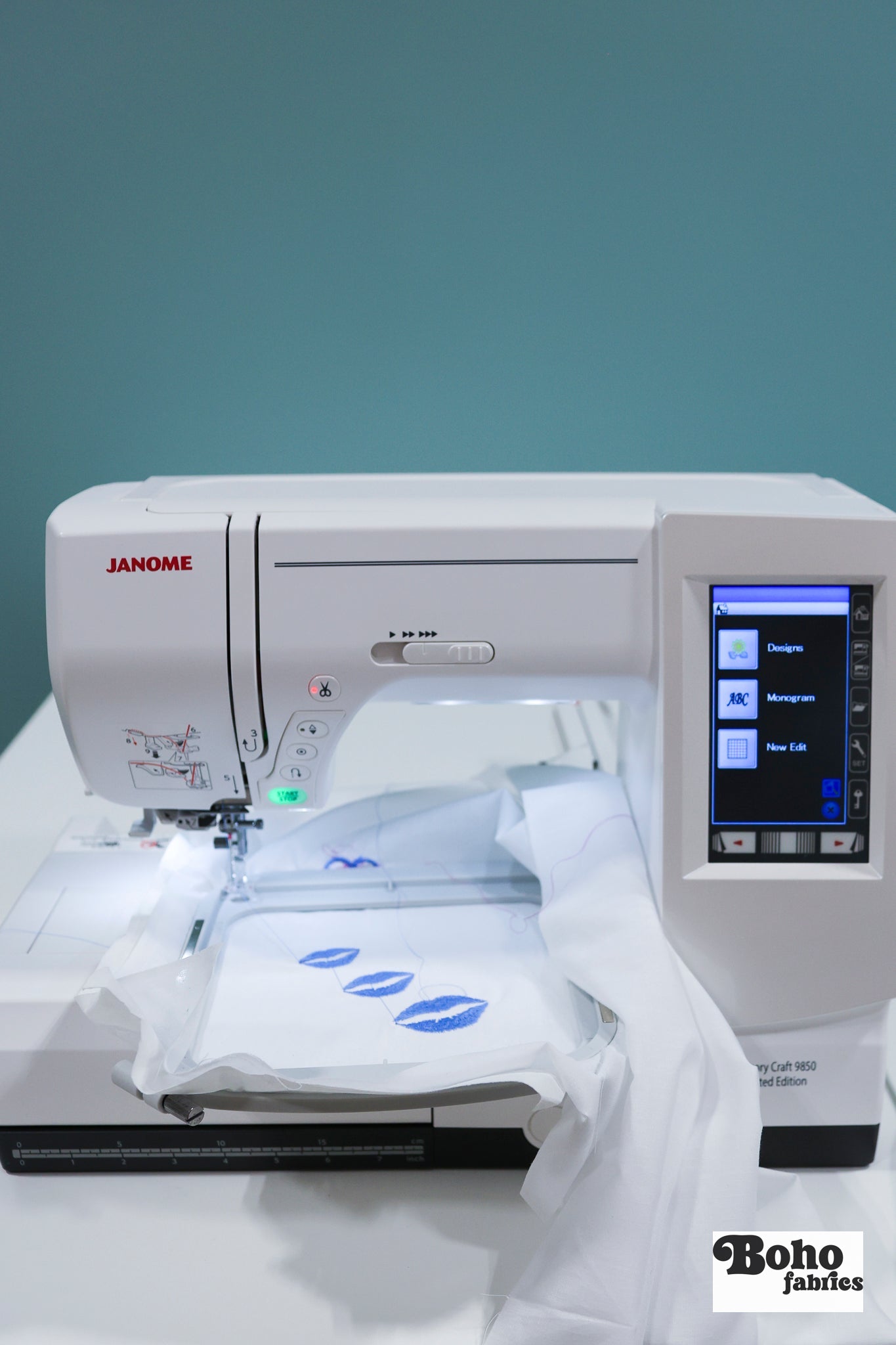 Janome Memory Craft 9850LE Computerized Sewing and Embroidery Machine - Boho Fabrics - Sewing Machines