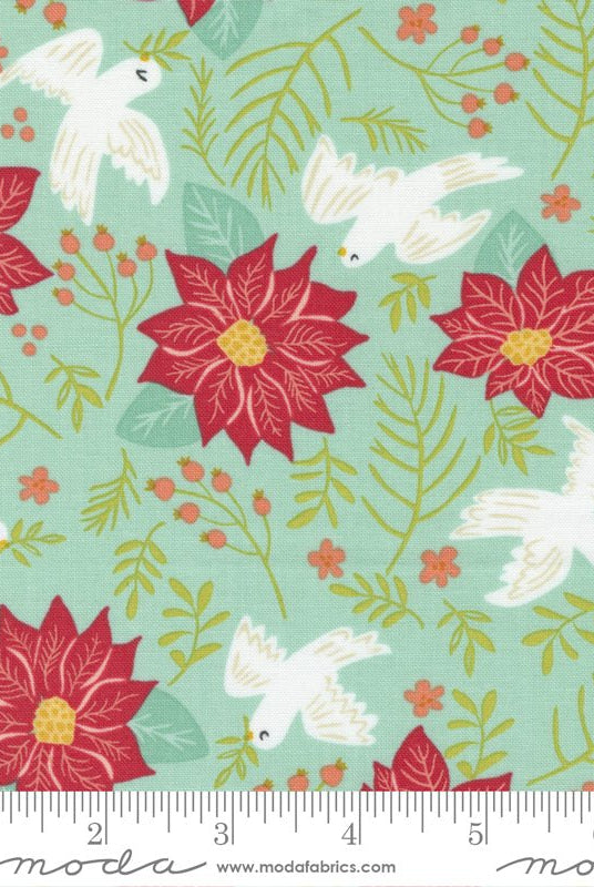 Joyful Joyful in Sky by Moda - 100% Cotton Quilting Fabric - 20802 17 - Boho Fabrics - Quilting Cotton, Woven