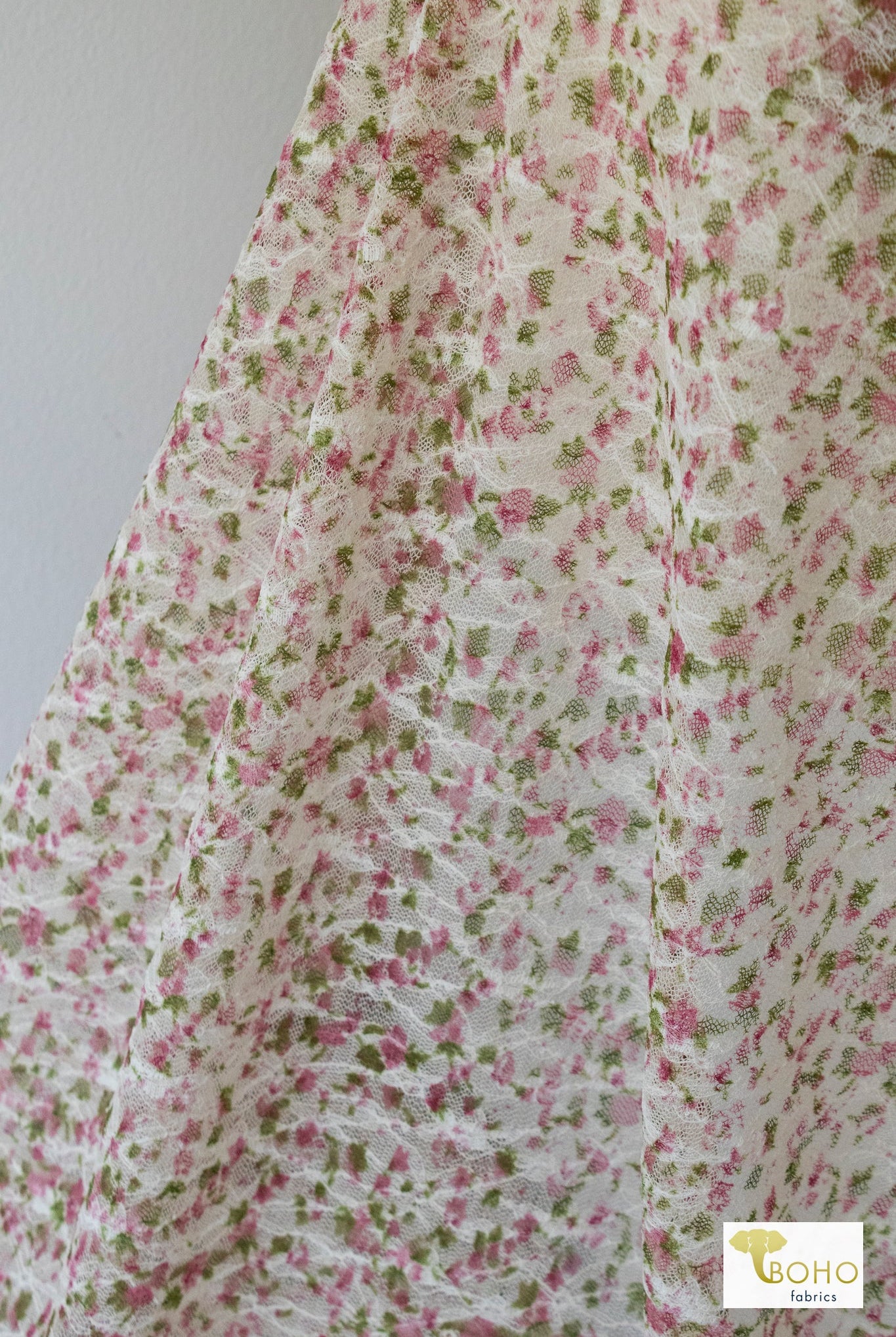 Juliet Roses, Stretch Mesh Fabric - Boho Fabrics - Stretch Mesh