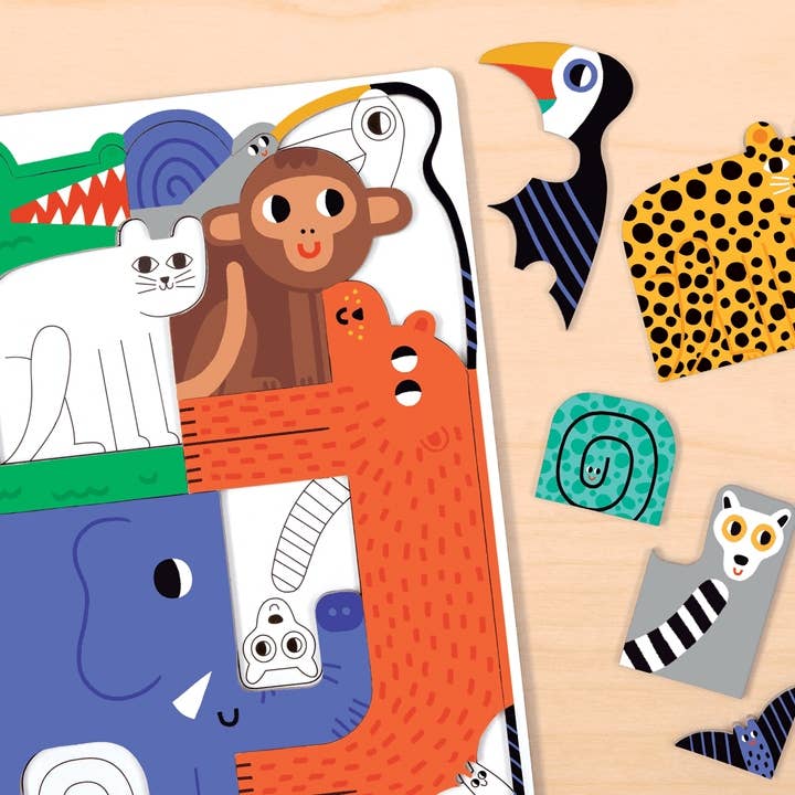 Jungle We Go Together Puzzle - Boho Fabrics - Puzzles