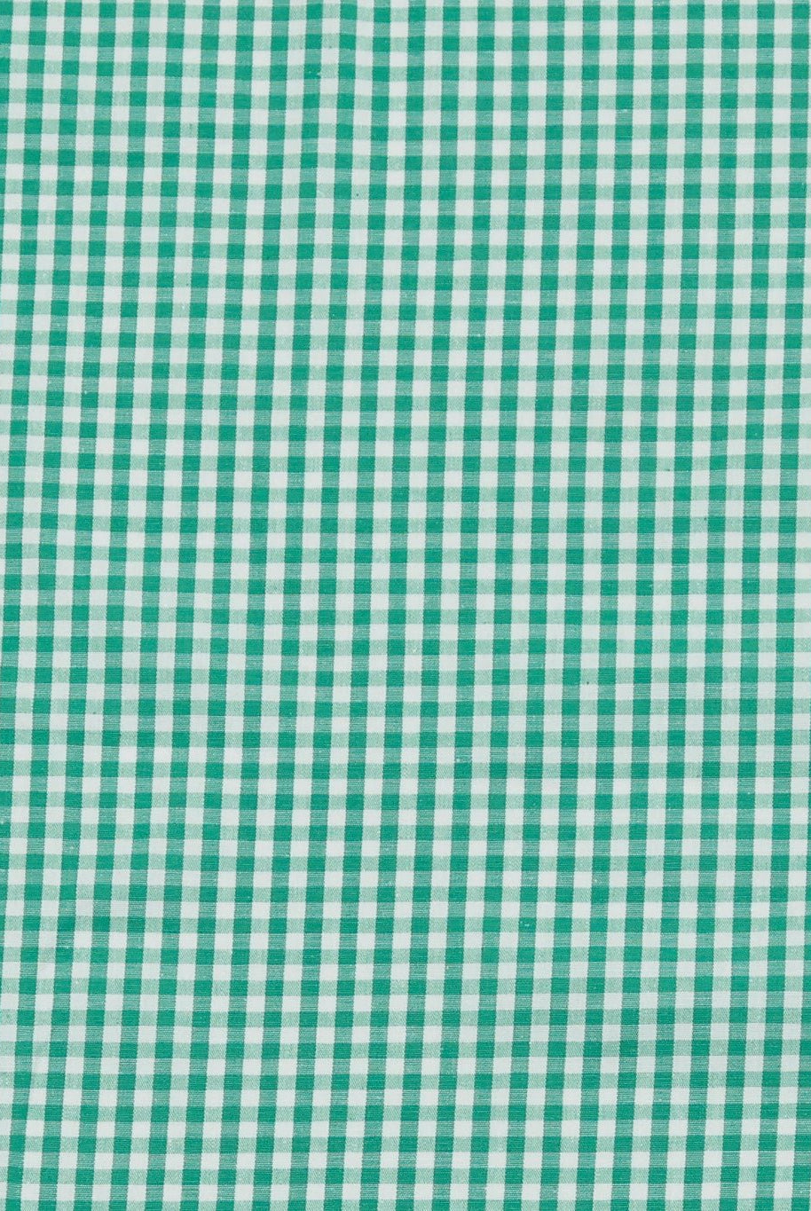 Kelly Green and White Gingham Cotton Woven Shirting Fabric - Boho Fabrics - Woven, Fabric
