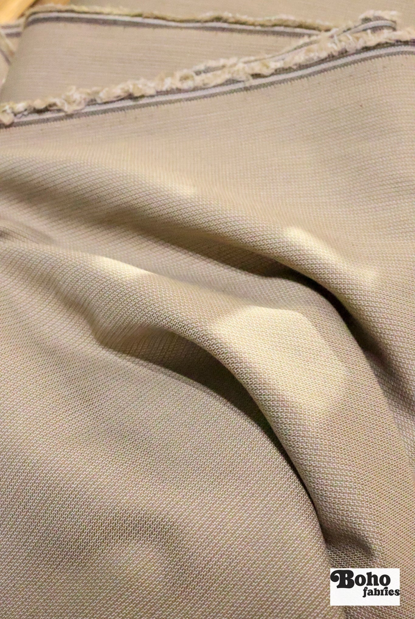 Key Weave in Taupe, Stretch Woven Fabric - Boho Fabrics - Suiting, Woven Fabric?