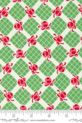 Kitty Christmas Holly by Moda - 100% Cotton Fabric - 31203 15 - Boho Fabrics - Quilting Cotton, Woven