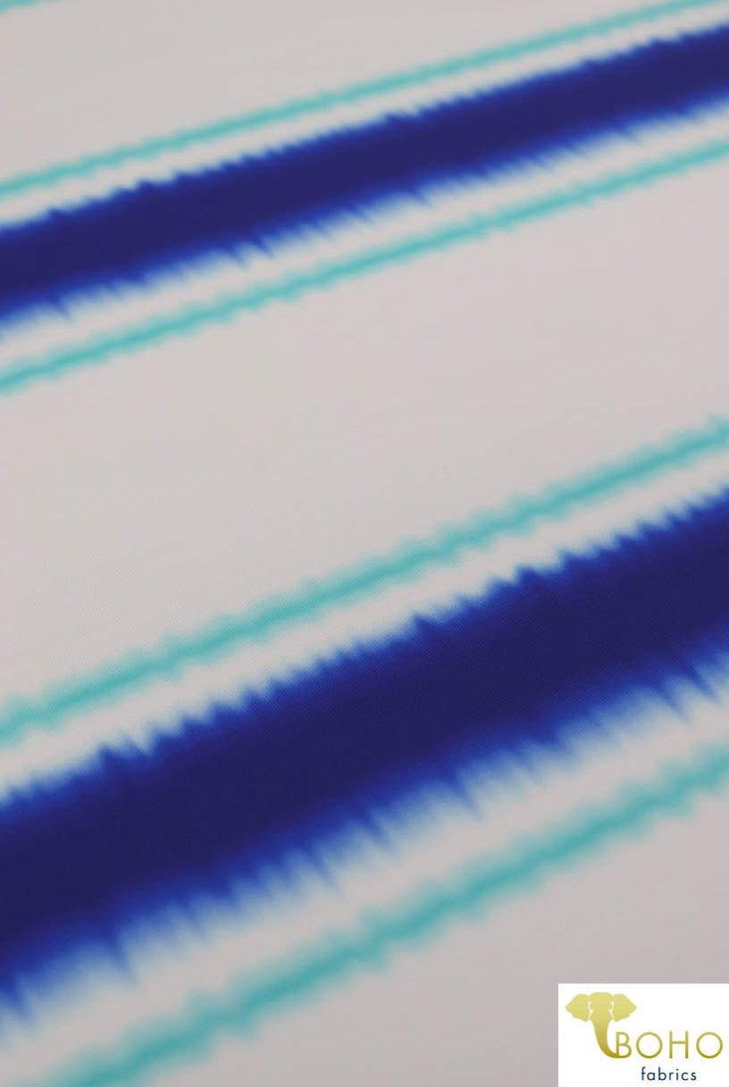 Last Cuts! Ocean Breeze Stripes. Swim Print/Activewear. SW-077 - Boho Fabrics