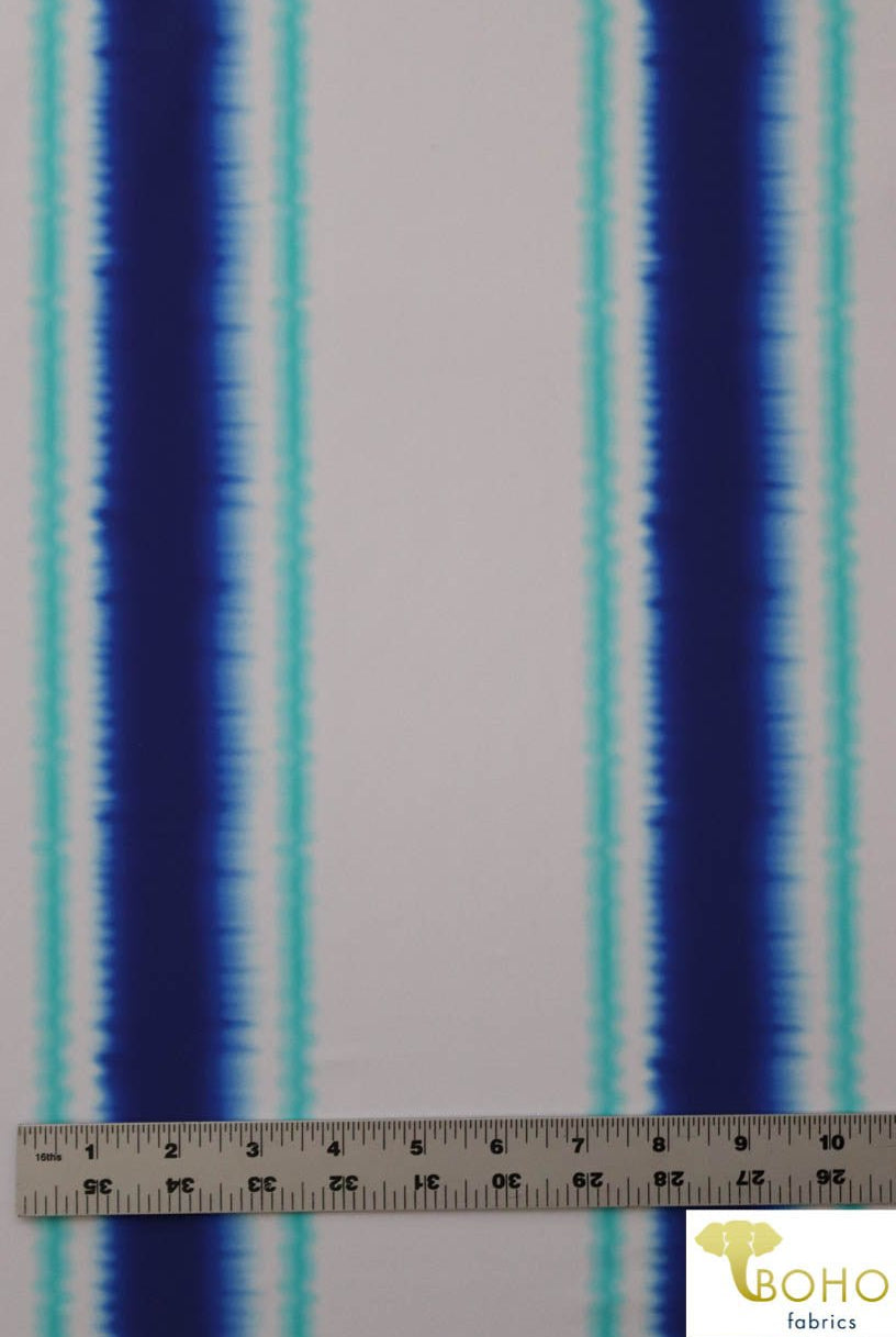Last Cuts! Ocean Breeze Stripes. Swim Print/Activewear. SW-077 - Boho Fabrics