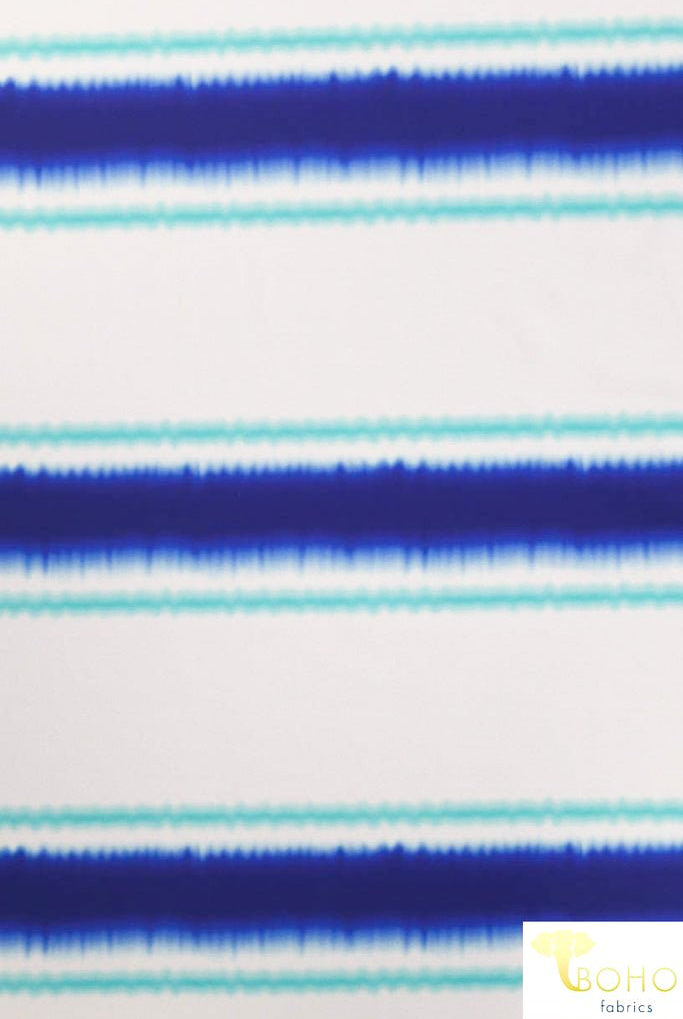 Last Cuts! Ocean Breeze Stripes. Swim Print/Activewear. SW-077 - Boho Fabrics
