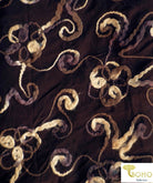 LAST CUTS! Wooly Vines. "Felted" Stretch Mesh. Designer End Bolt - Boho Fabrics