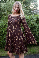 LAST CUTS! Wooly Vines. "Felted" Stretch Mesh. Designer End Bolt - Boho Fabrics