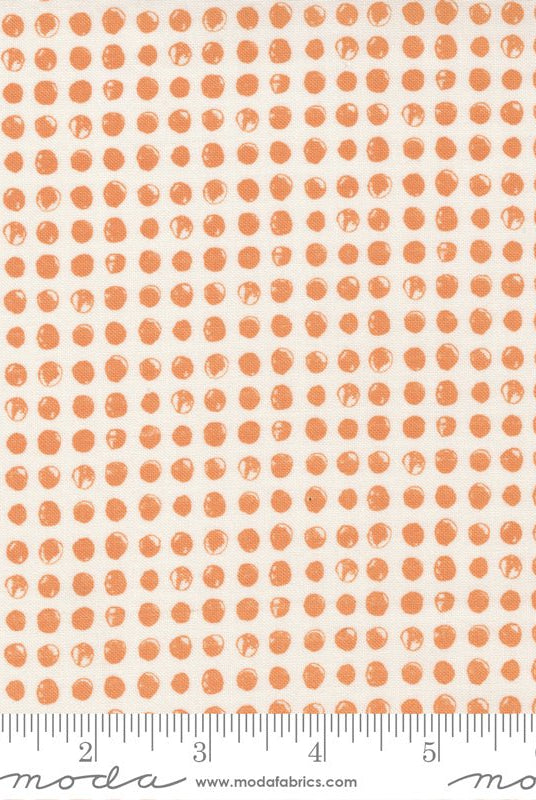 Late October in Vanilla Orange by Moda - 100% Cotton Quilting Fabric - 55594 22 - Boho Fabrics - Quilting Cotton, Woven