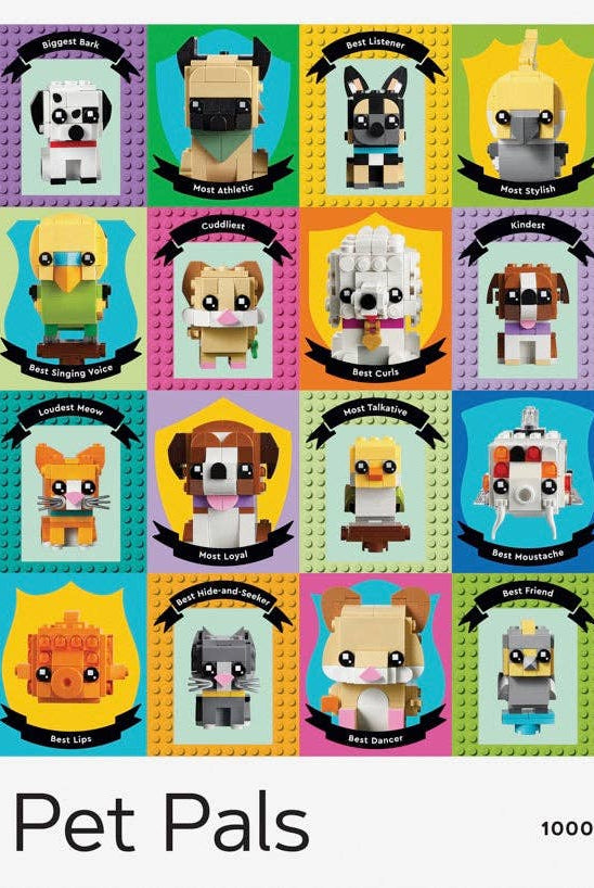 LEGO Pet Pals 1000 - Piece Puzzle - Boho Fabrics - Puzzles