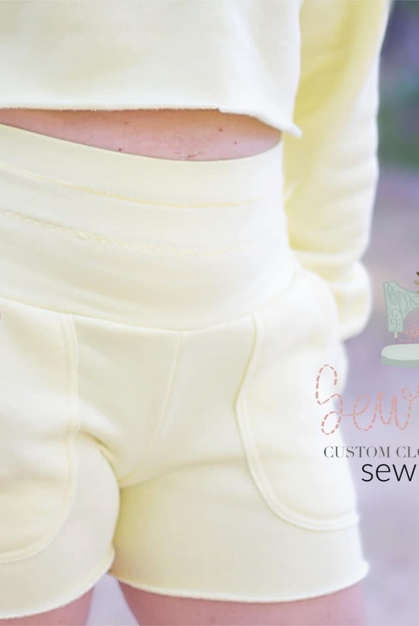 Lemonade Yellow, Sweatshirt Fleece. - Boho Fabrics