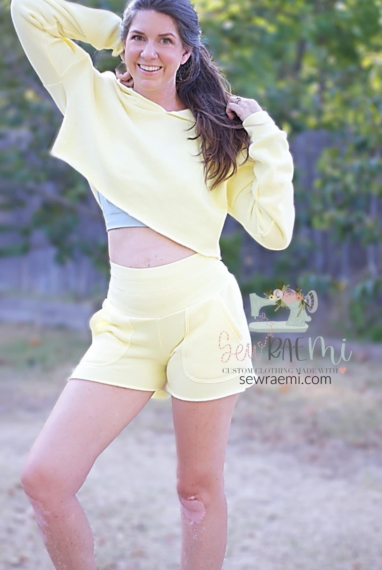 Lemonade Yellow, Sweatshirt Fleece. - Boho Fabrics