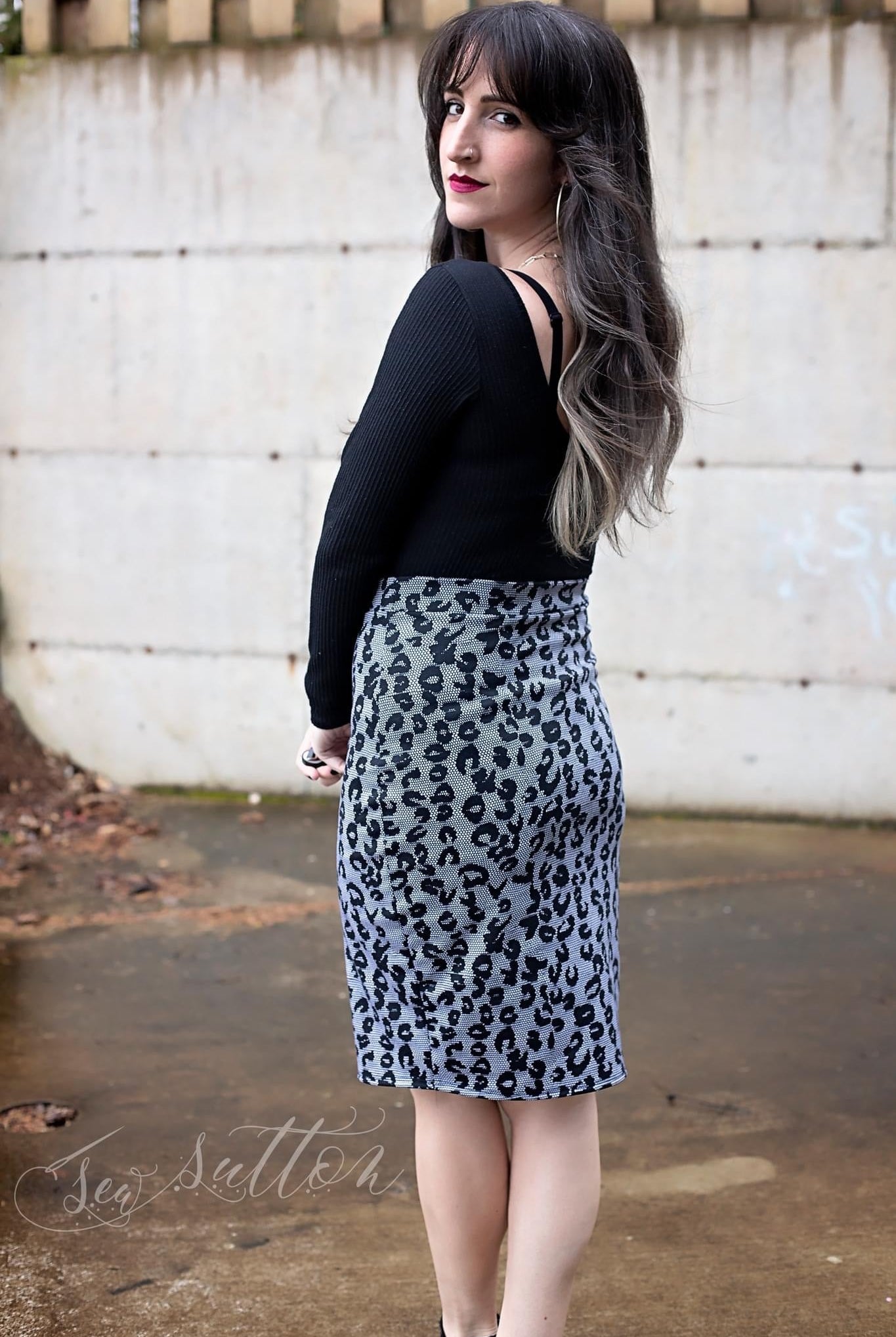 Leopard Lace, Ponte Print Fabric - Boho Fabrics