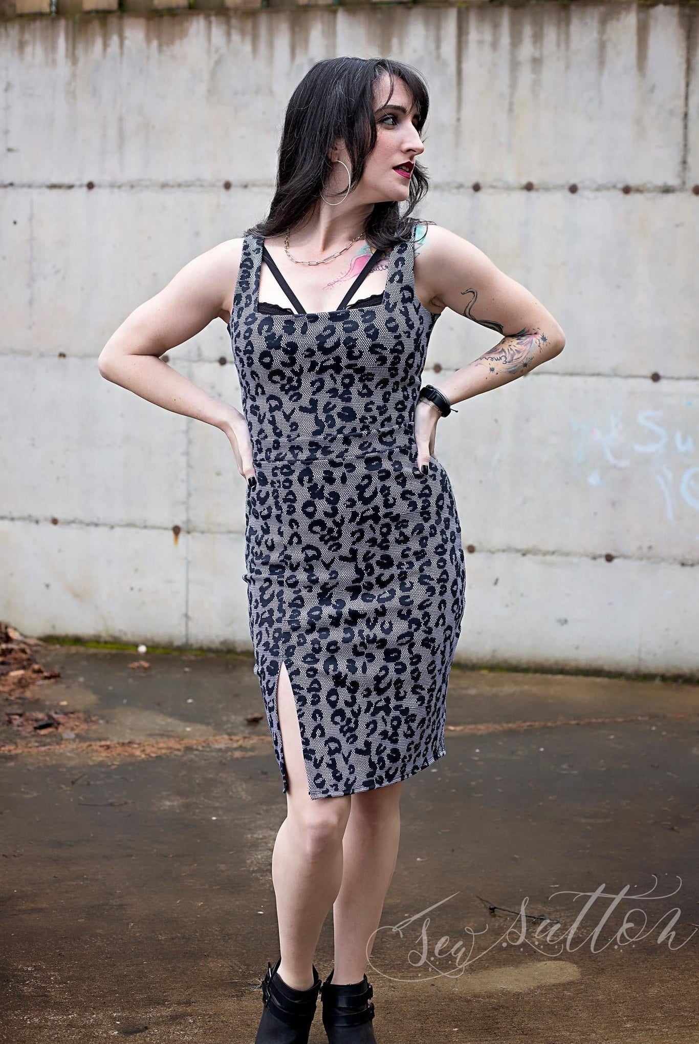 Leopard Lace, Ponte Print Fabric - Boho Fabrics