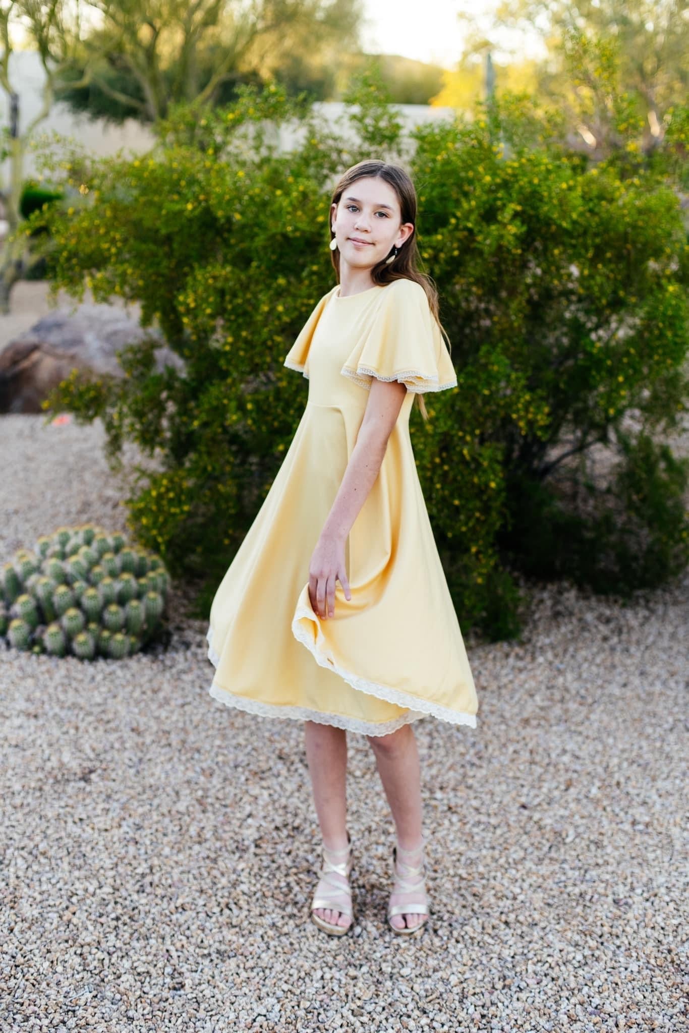 Light Banana Yellow, Ponte Solid, Double Knit - Boho Fabrics - Ponte Solid, Knit Fabric