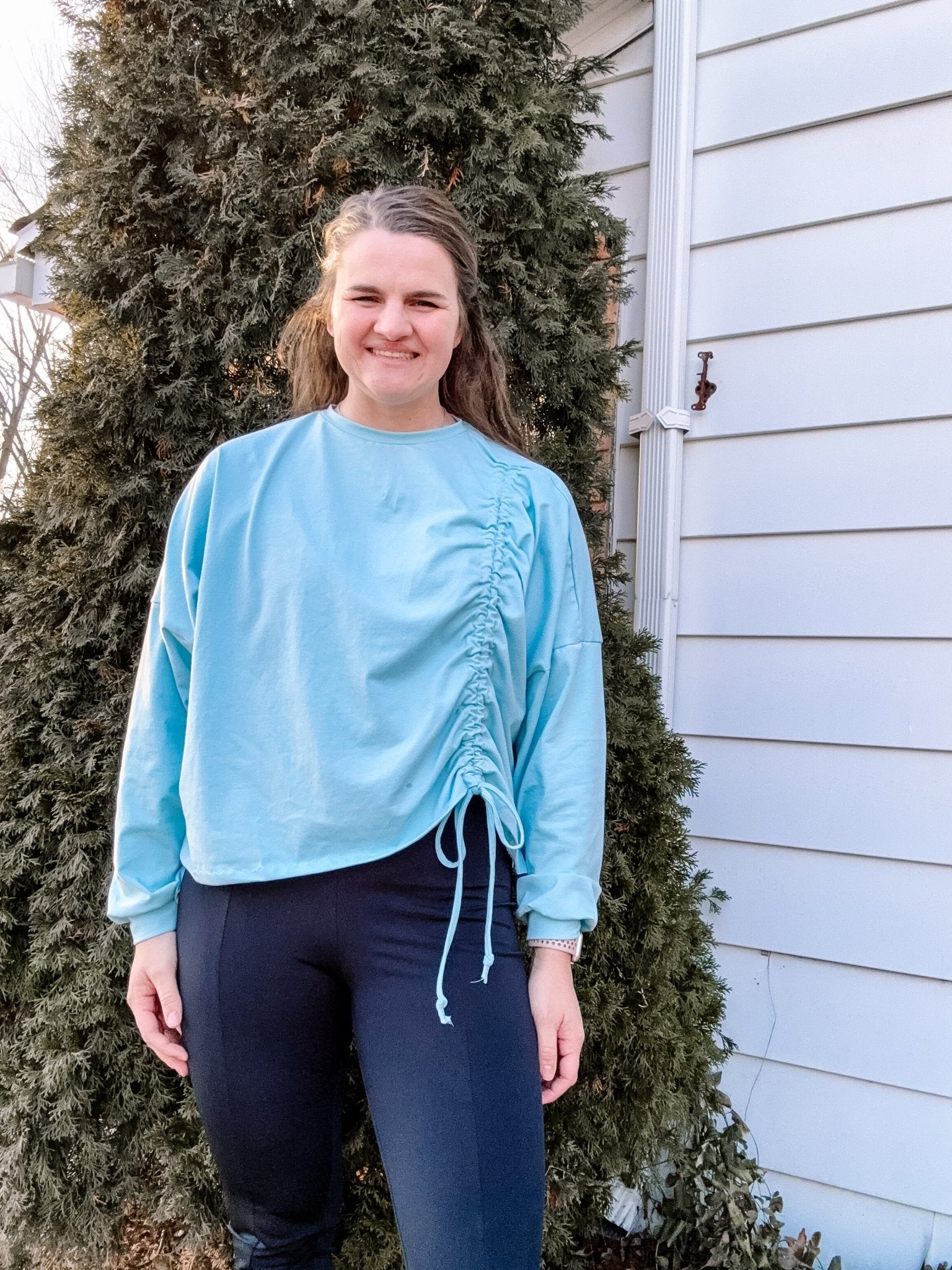 Light Blue, Solid Cotton Spandex Fabric - Boho Fabrics - Cotton Spandex Solid Fabric