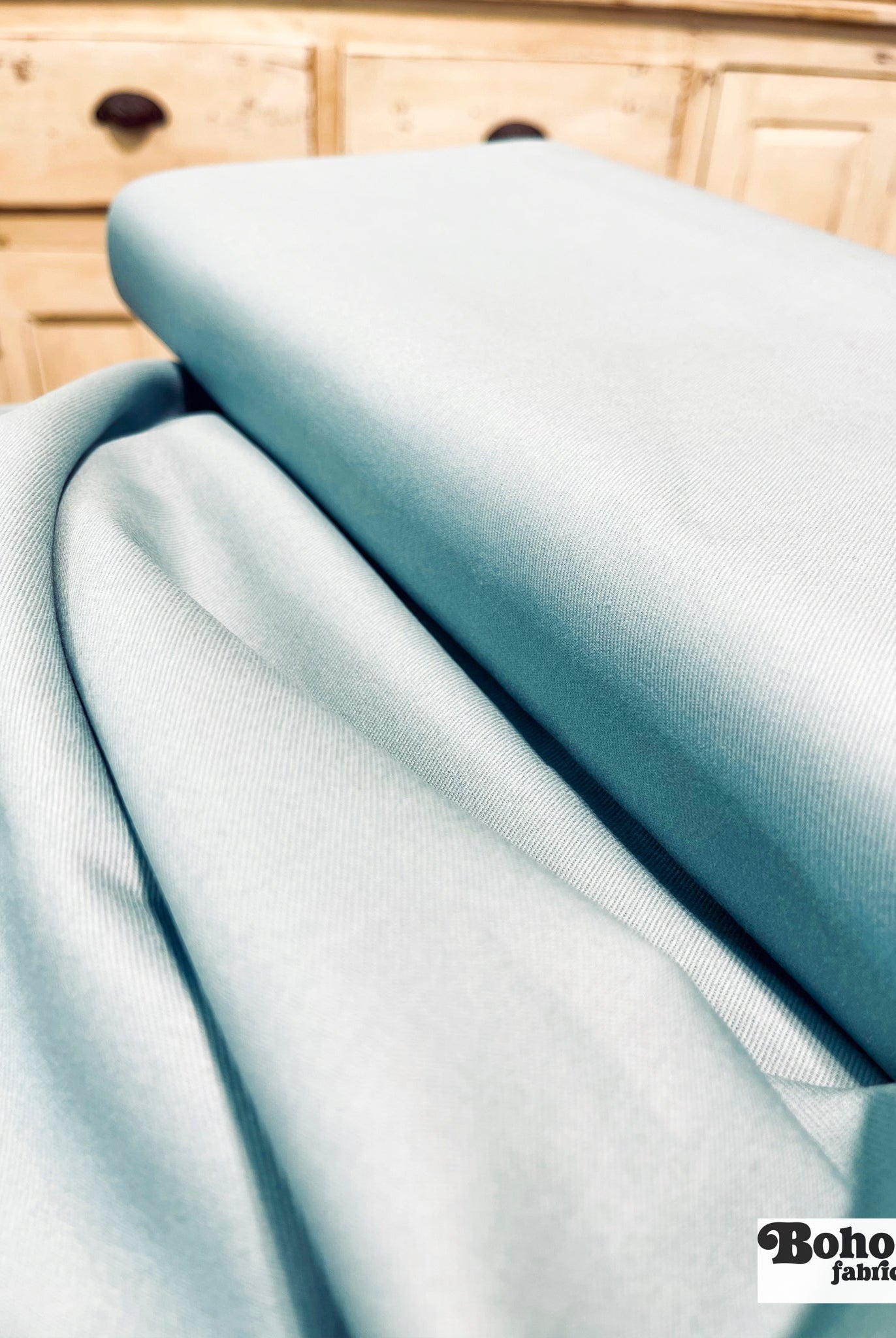 Light Blue, Twill Woven Fabric - Boho Fabrics - Twill, Woven
