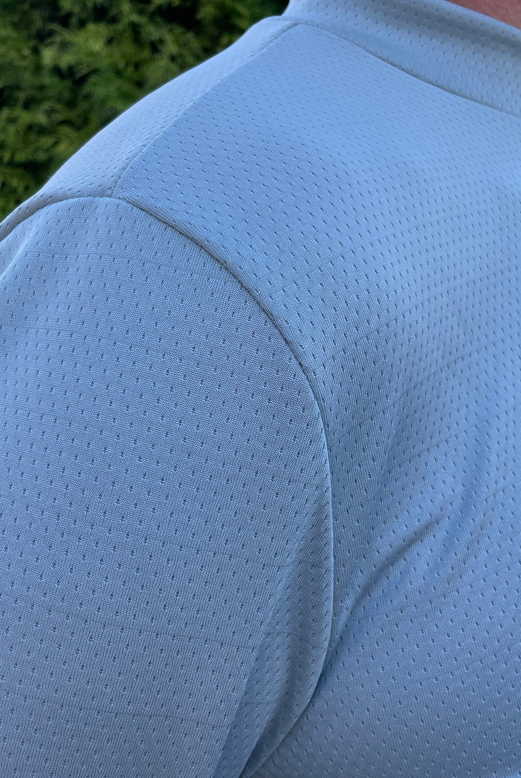 Light Gray, Flat Back Dimple, Athletic Mesh Fabric - Boho Fabrics - Athletic Knit Fabric