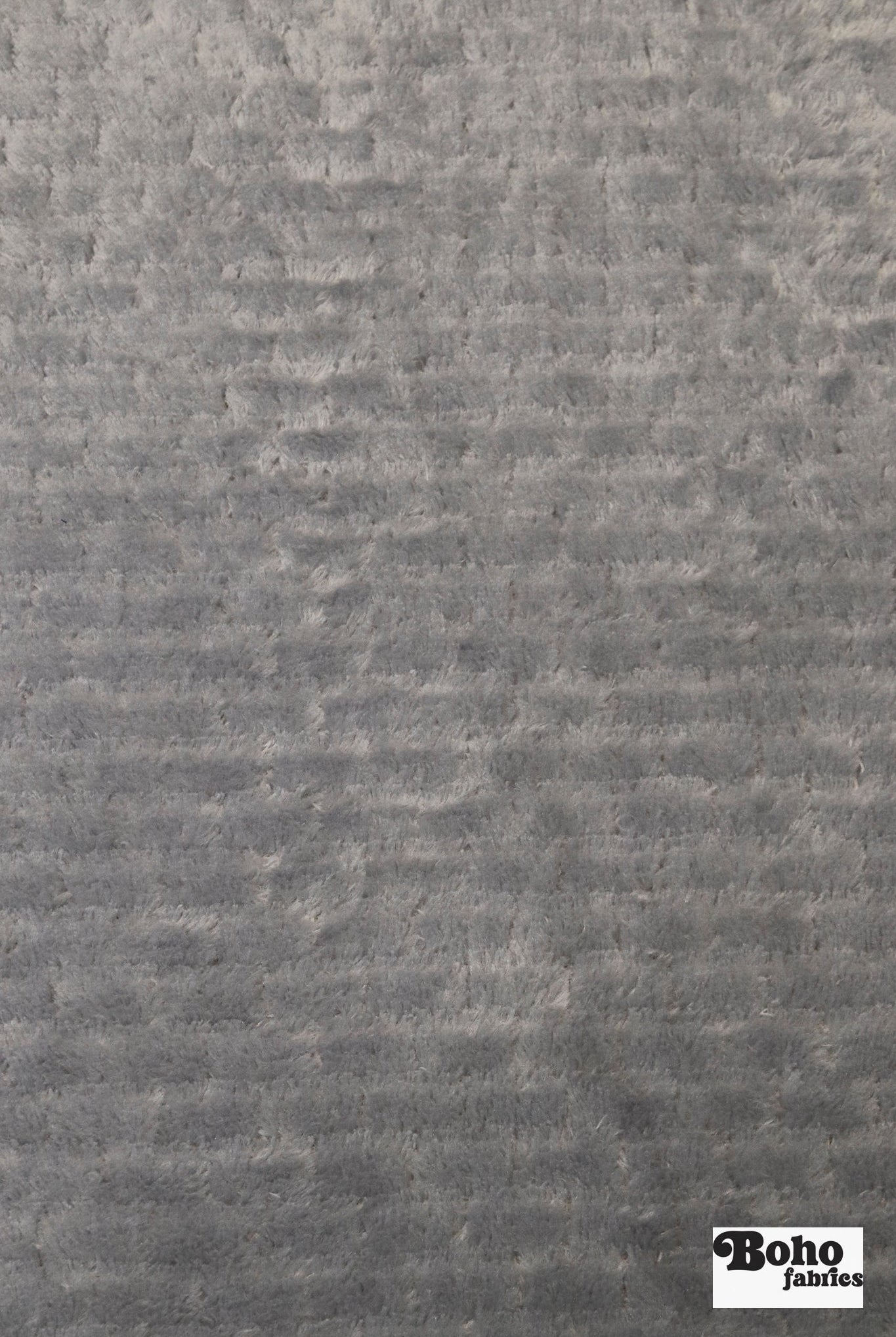 Light Gray, Textured “Brick” High Loft Fleece Fabric by Polartec - Boho Fabrics - Performance Fabrics