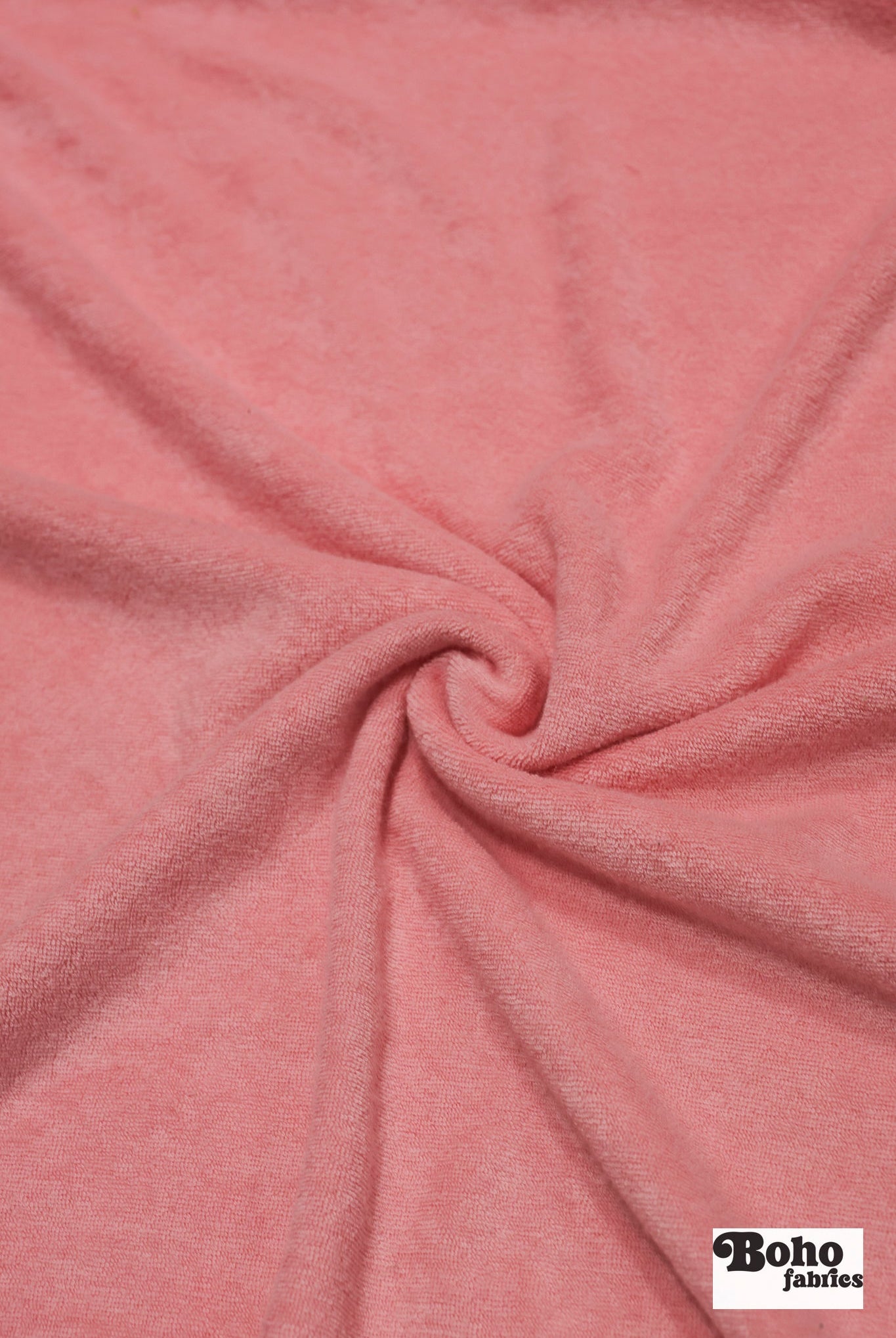 Light Pink Terry Cloth, Knit Fabric - Boho Fabrics - French Terry Solid Knit