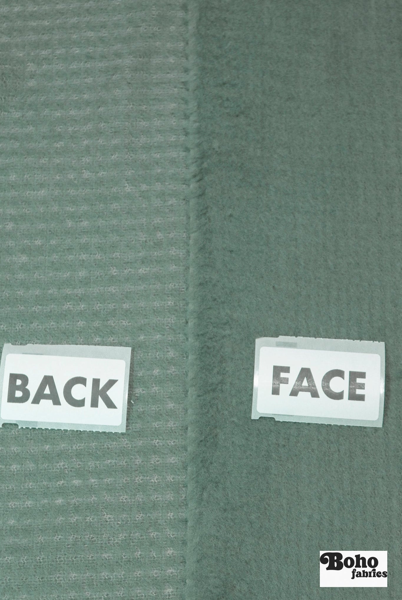 Light Teal, High Loft Grid Fleece Fabric by Polartec, featuring Recycled Polyester. *2nds* - Boho Fabrics - Performance Fabrics