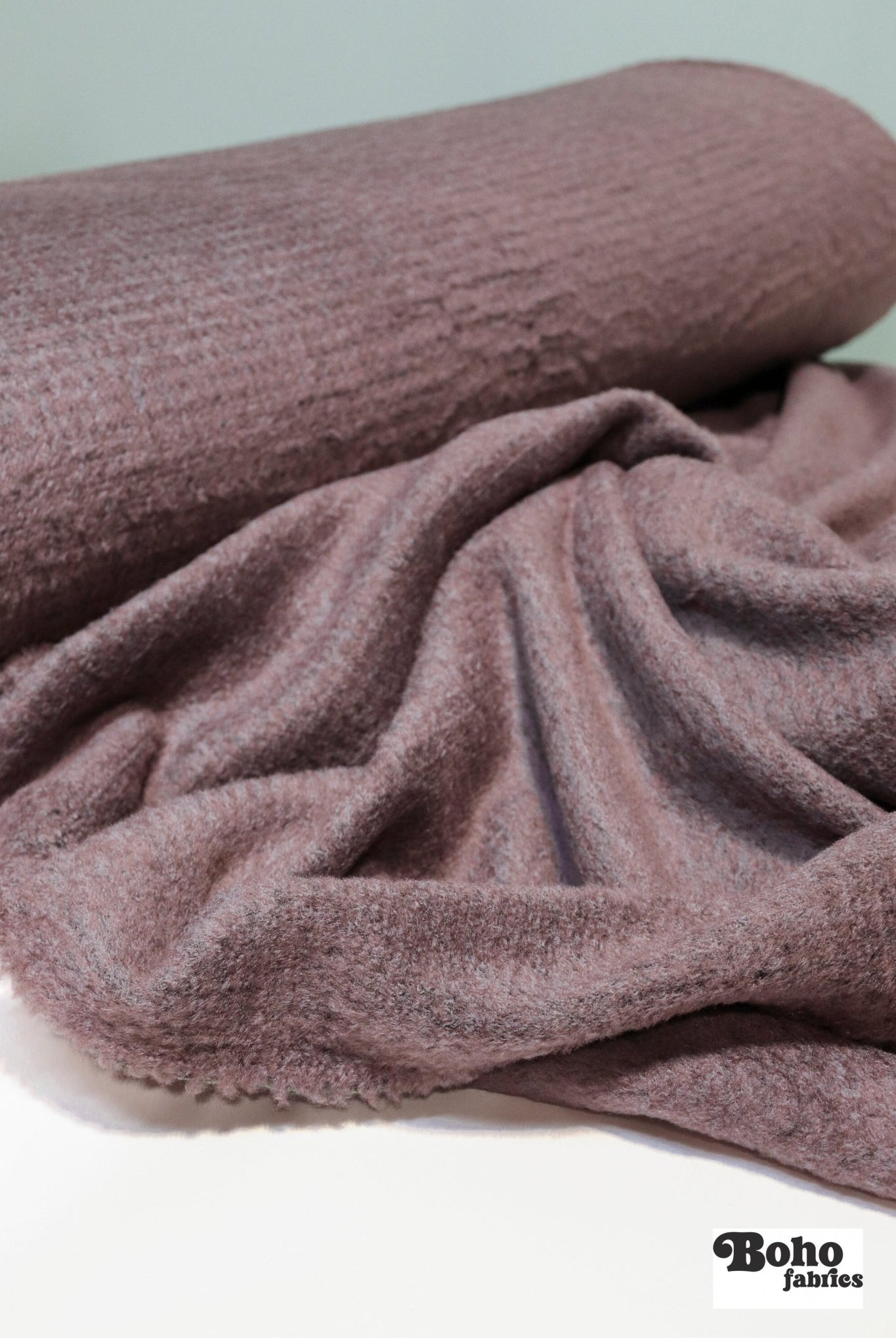 Light Thistle Purple, Structured High Loft Double - Velour Fleece Fabric by Polartec 2nds - Boho Fabrics - Performance Fabrics