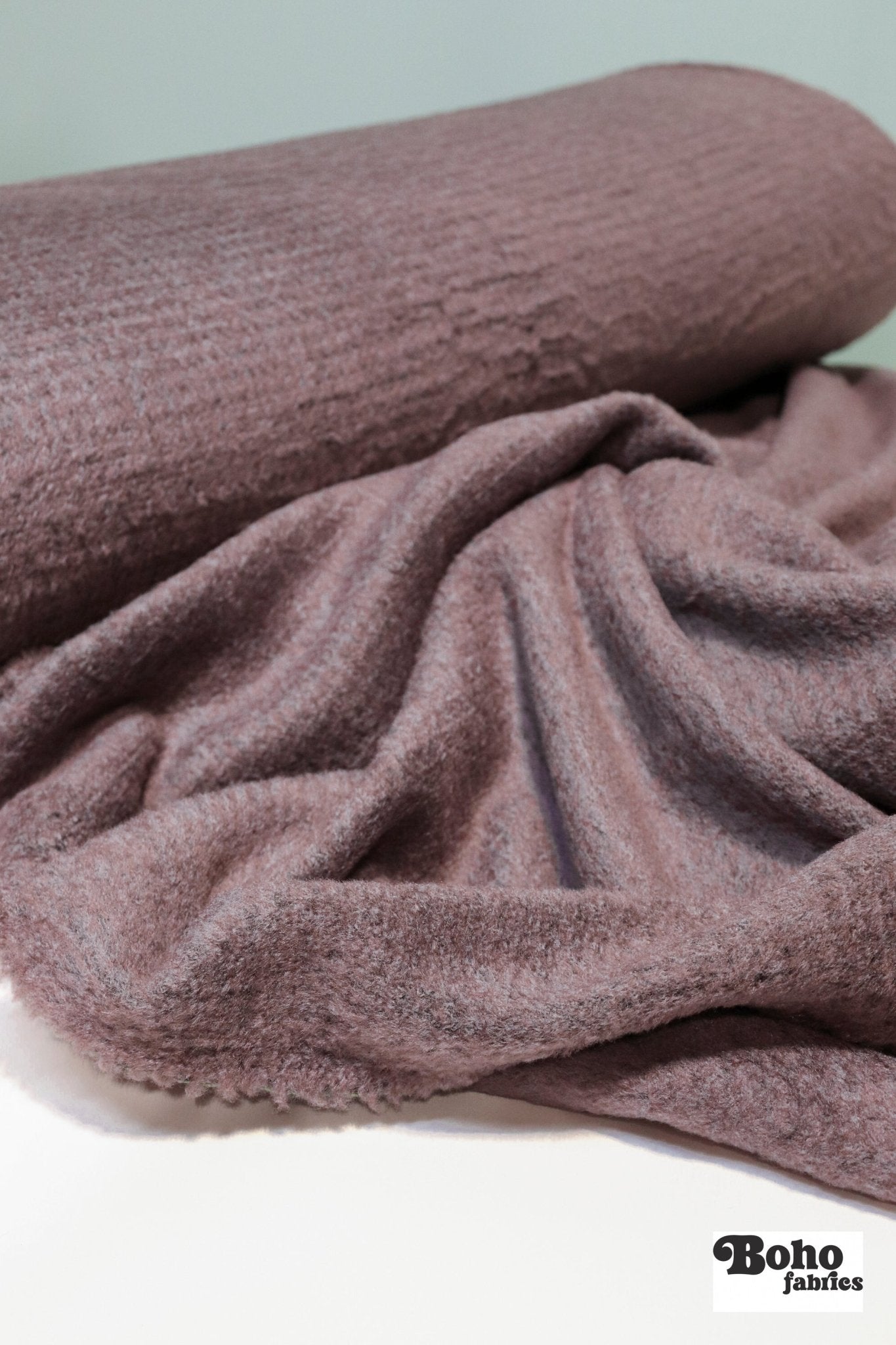 Light Thistle Purple, Structured High Loft Double - Velour Fleece Fabric by Polartec 2nds - Boho Fabrics - Performance Fabrics