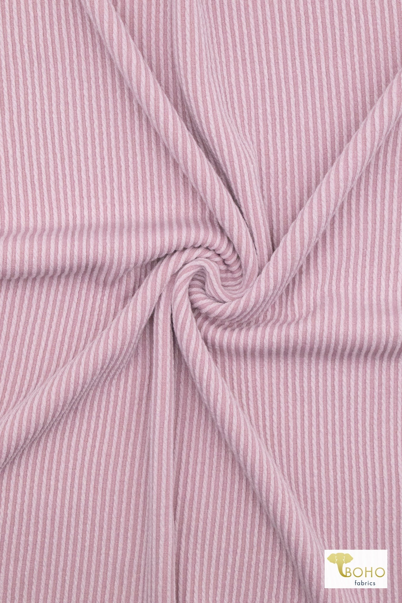 Lilac Mauve 2 - Tone, Rib Knit Fabric - Boho Fabrics - Rib Solid, Knit Fabric