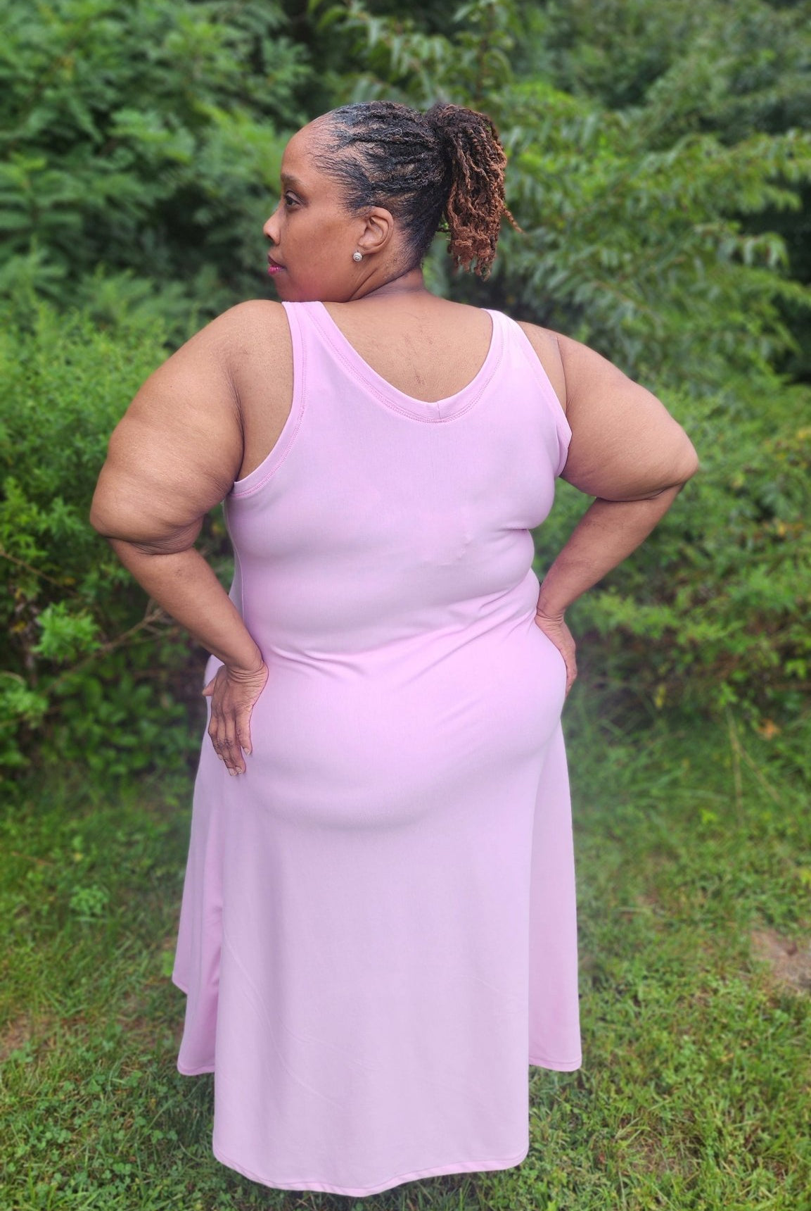 Lilac Pink Double Knit, Ponte Solid Knit Fabric - Boho Fabrics - Ponte Solid, Knit Fabric