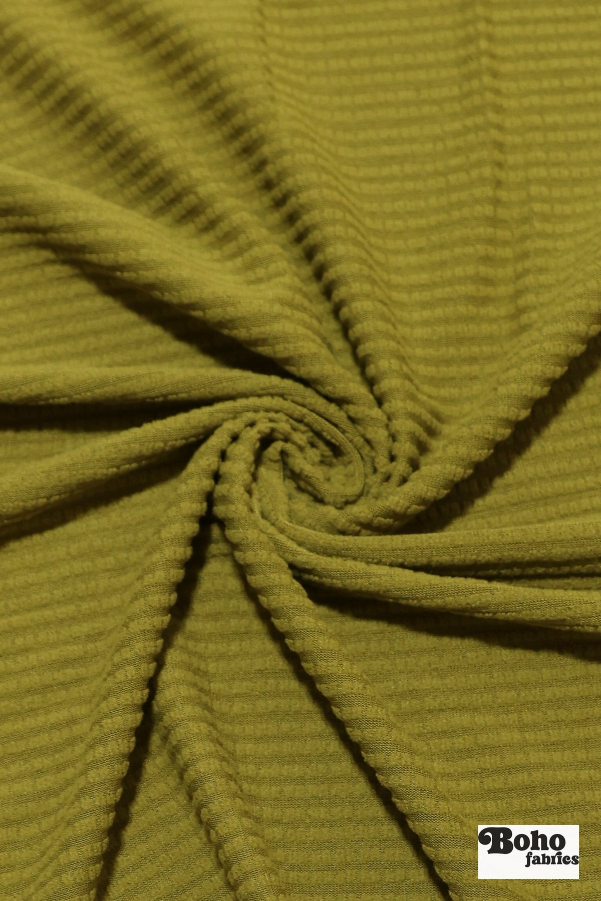 Lime Chartreuse, Power Grid Fleece by Polartec. Performance Knit Fabric - Boho Fabrics - Performance Fabrics