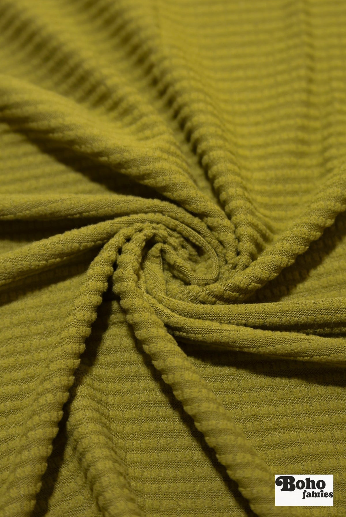 Lime Chartreuse, Power Grid Fleece by Polartec. Performance Knit Fabric - Boho Fabrics - Performance Fabrics