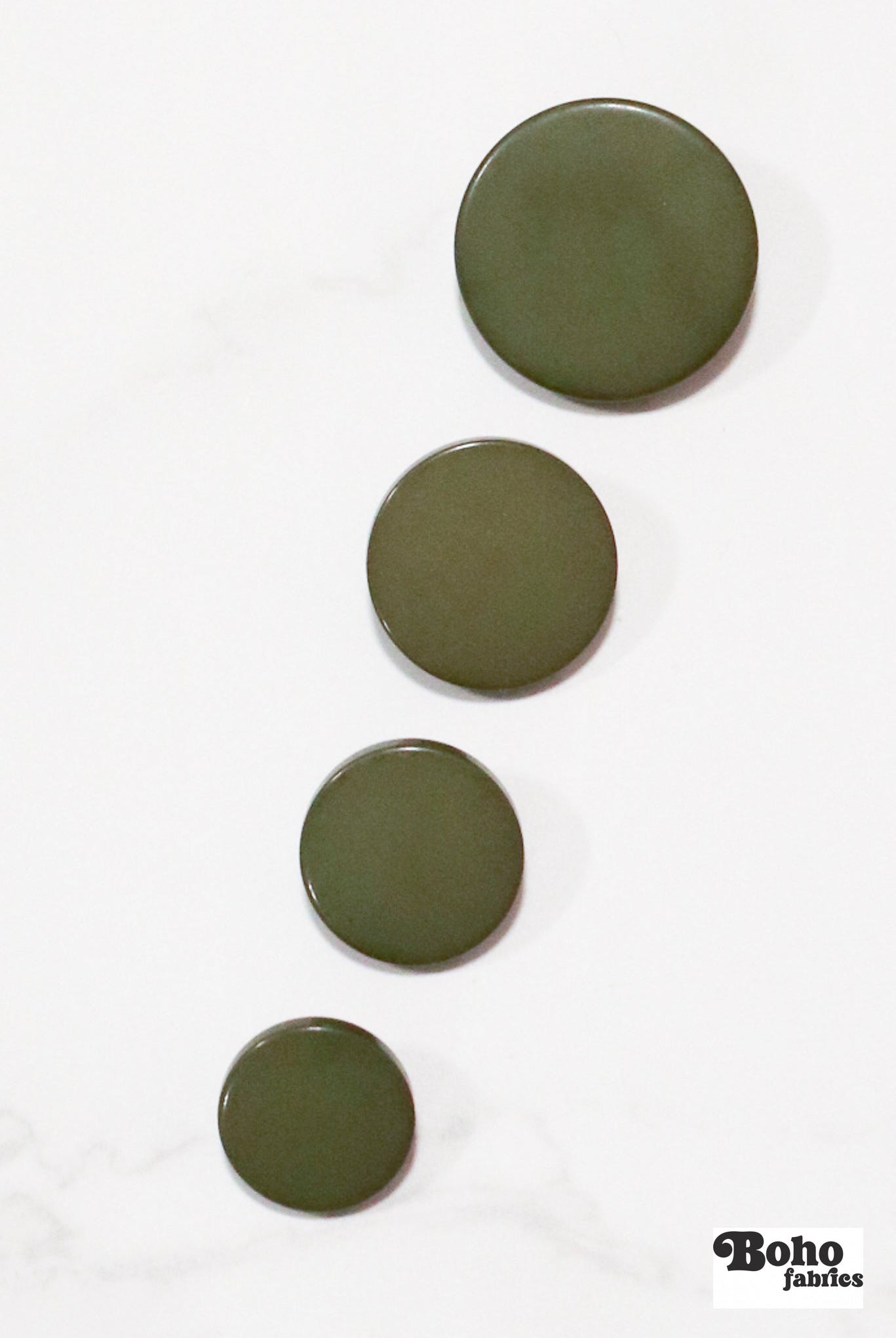Lime Green, Mod Gambit, Shank Button. Available in 15mm, 18mm, 20mm, 25mm - Boho Fabrics - Buttons & Snaps