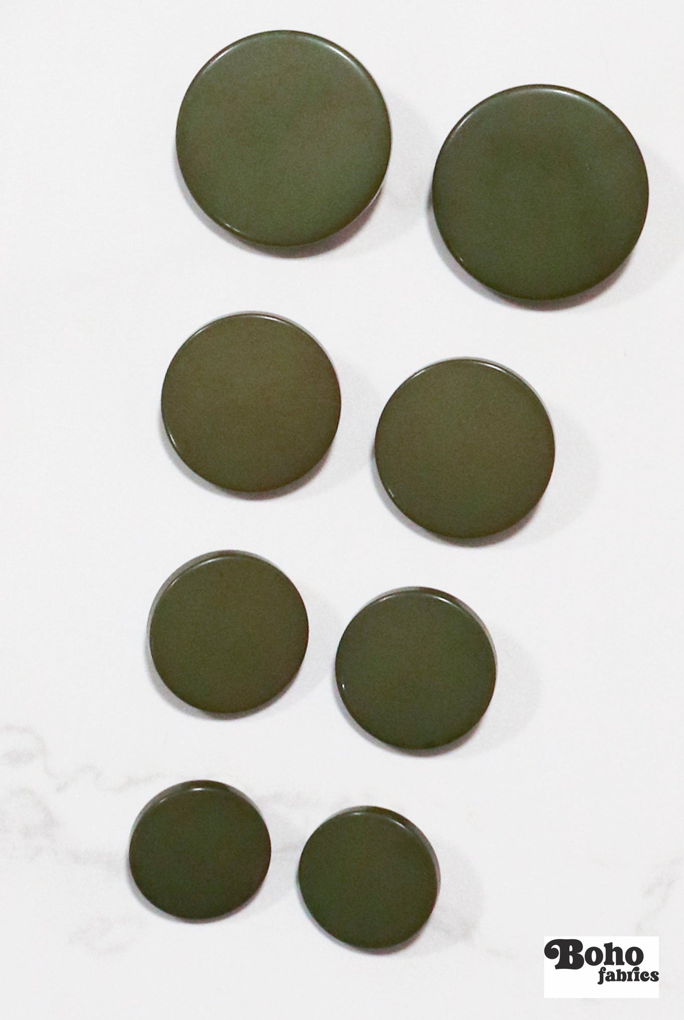 Lime Green, Mod Gambit, Shank Button. Available in 15mm, 18mm, 20mm, 25mm - Boho Fabrics - Buttons & Snaps