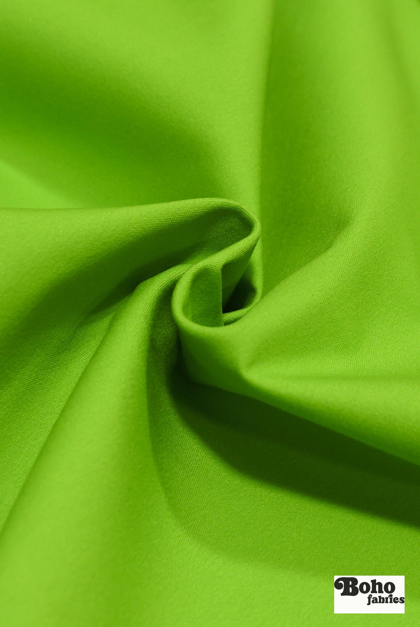 Lime Green, Solid Canvas Woven Fabric - Boho Fabrics - Canvas Fabric