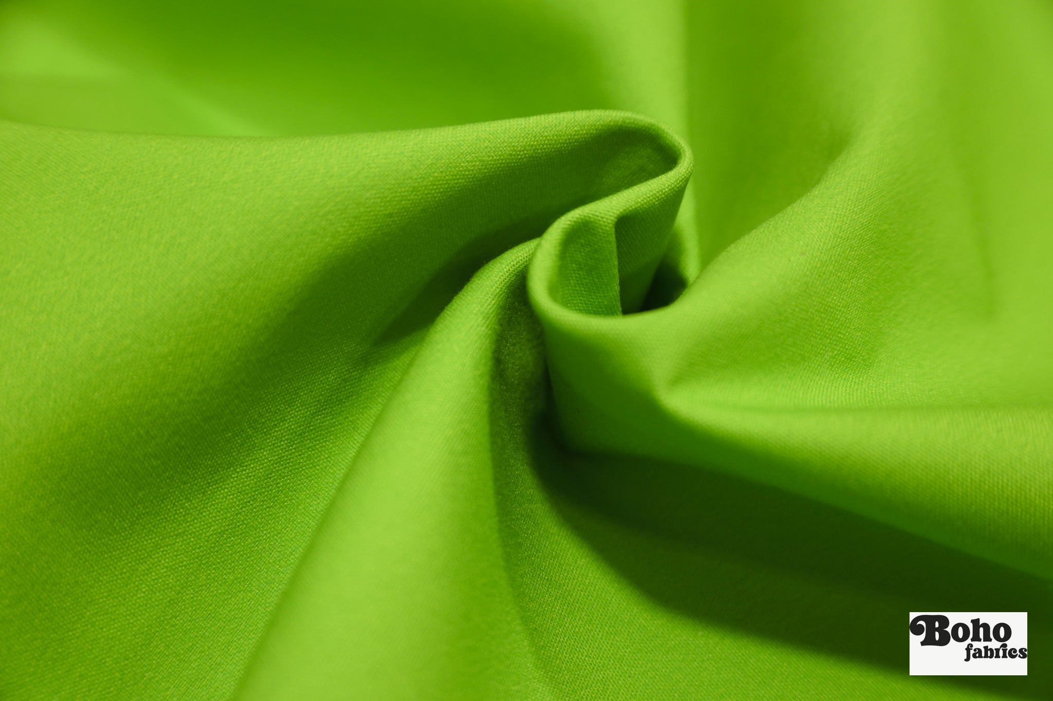 Lime Green, Solid Canvas Woven Fabric - Boho Fabrics - Canvas Fabric