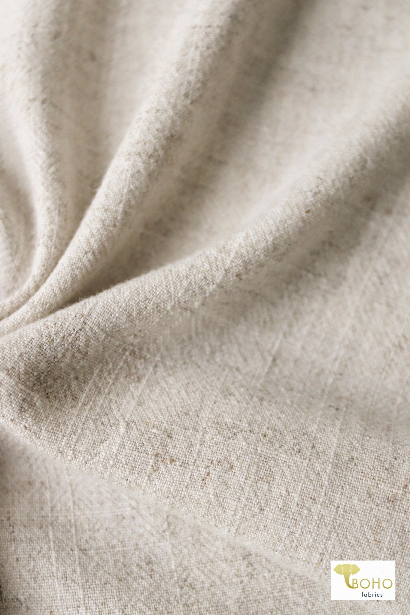 Linen Blend Woven Fabric. - Boho Fabrics