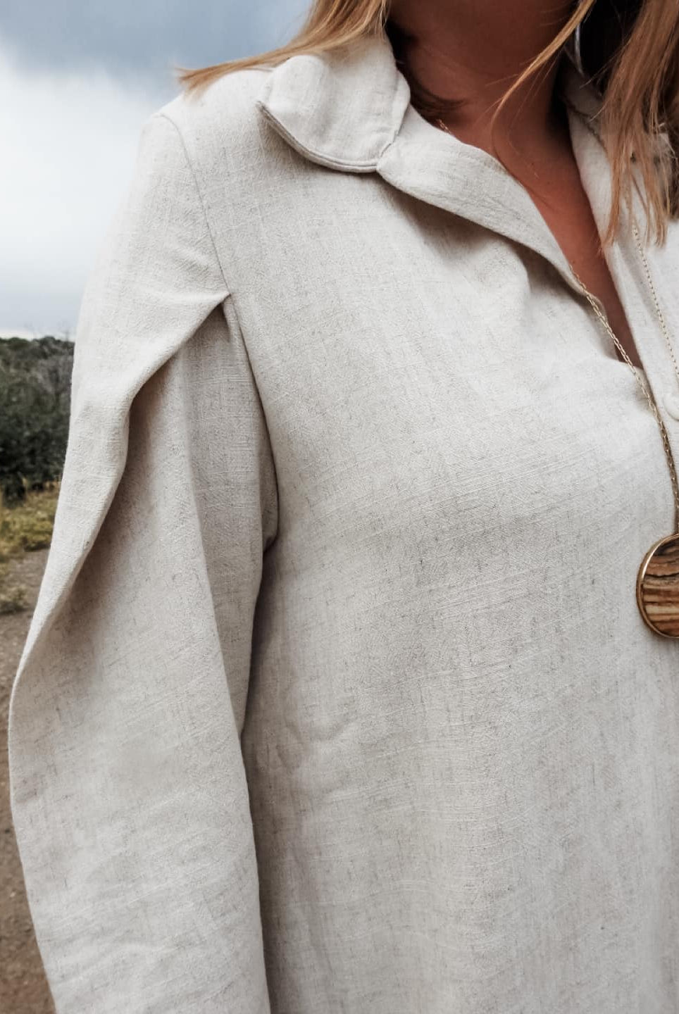 Linen Blend Woven Fabric. - Boho Fabrics - Linen, Woven