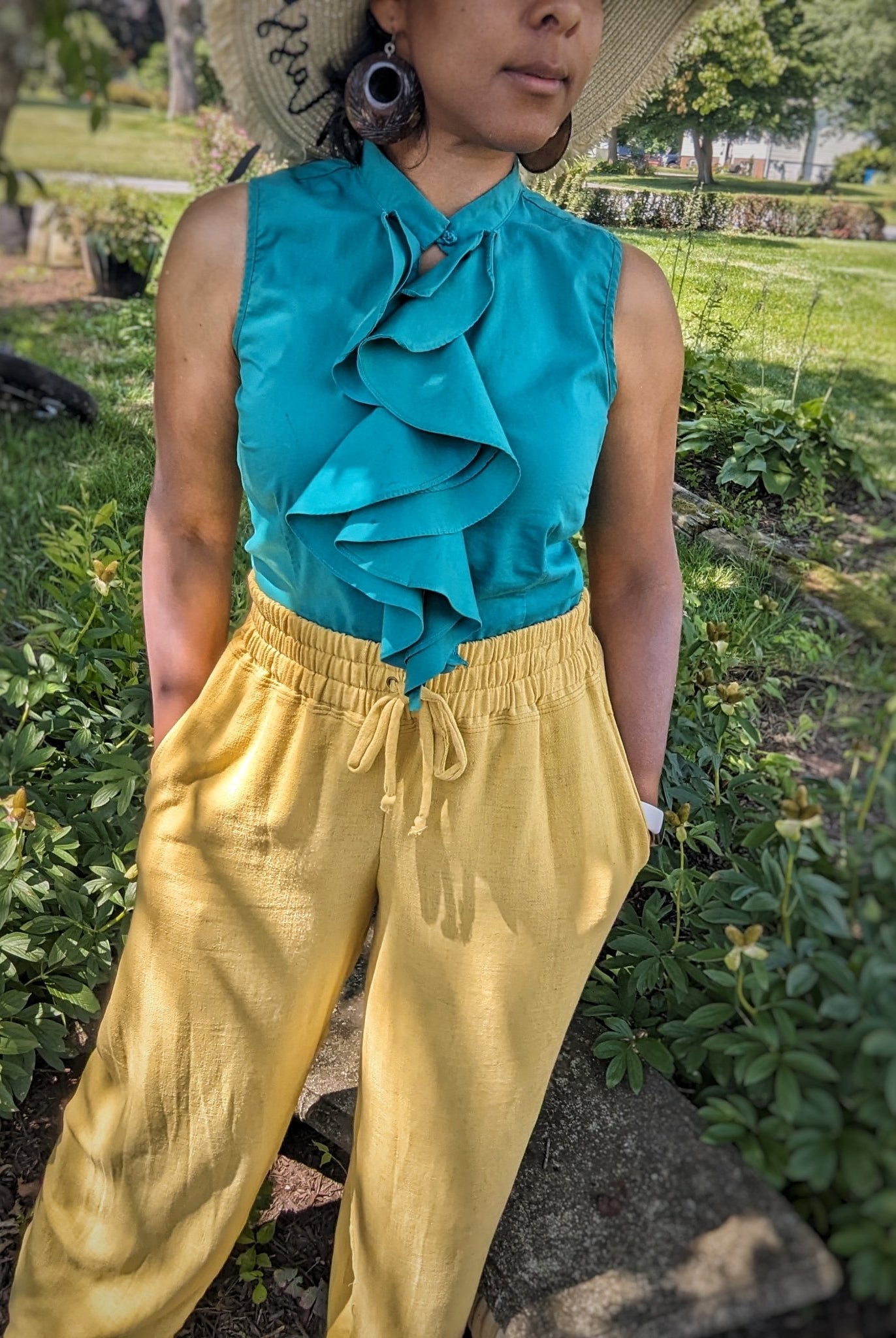 Linen Blend Woven Fabric. - Boho Fabrics - Linen, Woven