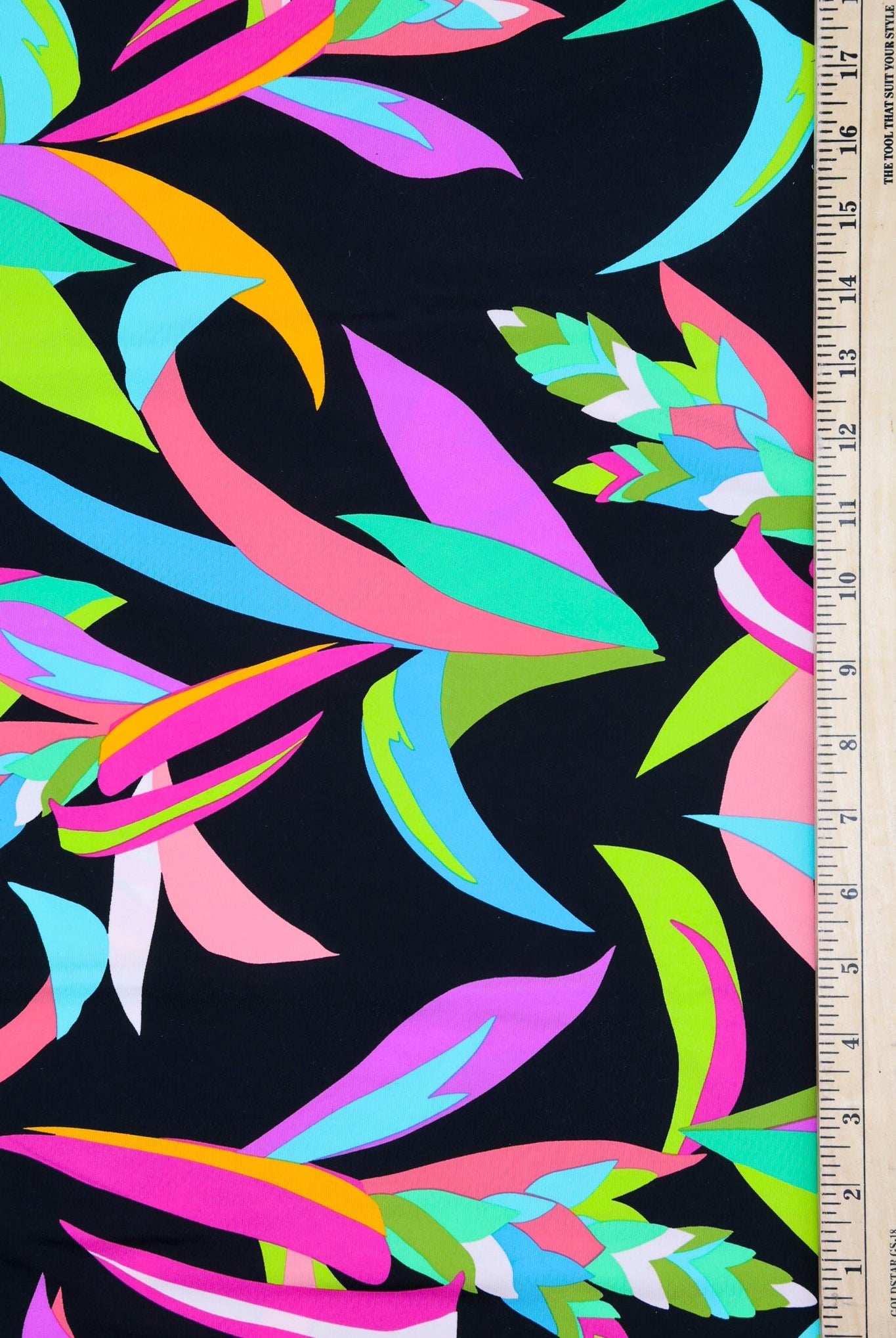 Lisa Frank Jungle, Athletic Knit Fabric - Boho Fabrics - Athletic Knit Fabric