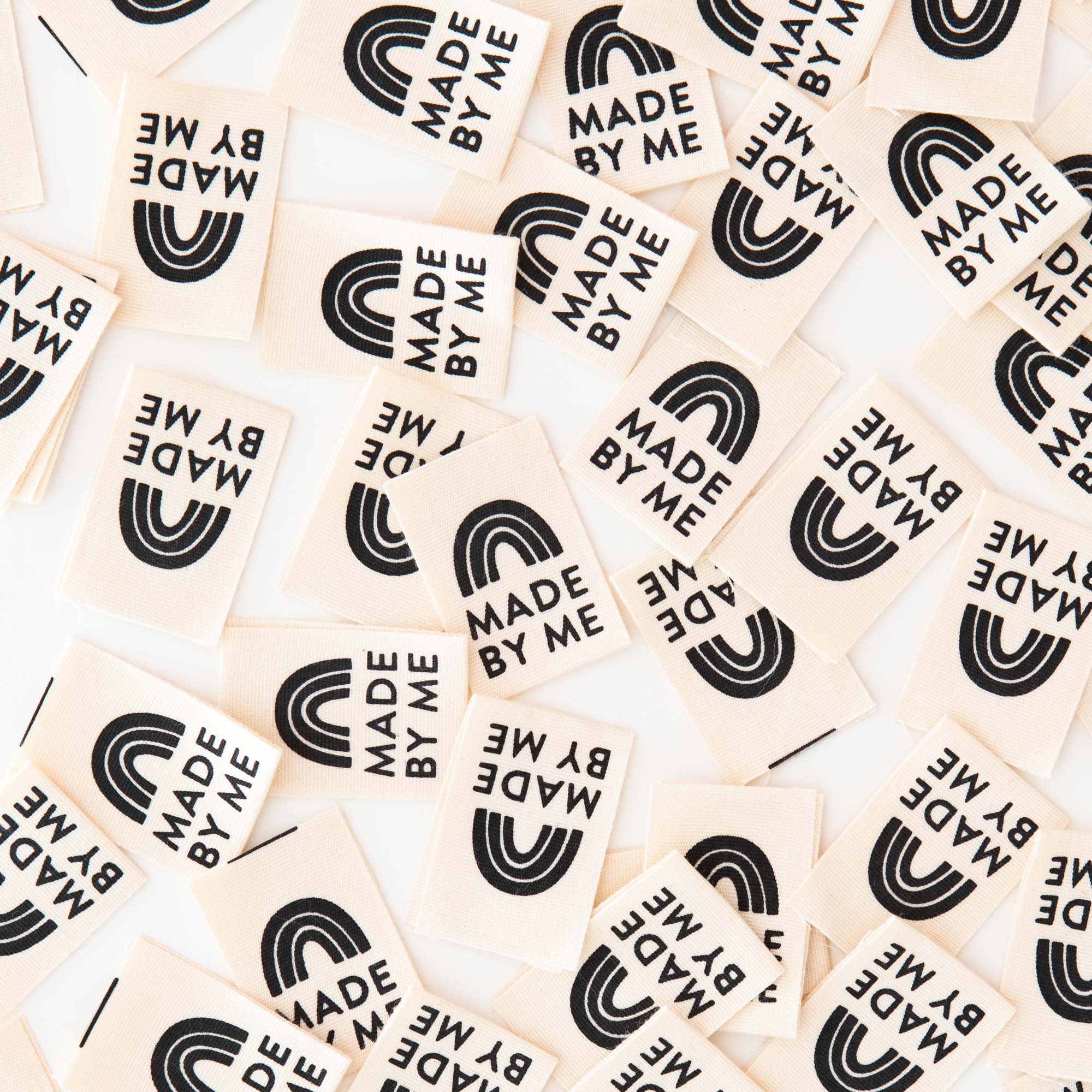 Made by Me Organic Cotton - Sewing Woven Clothing Label Tags - Boho Fabrics -