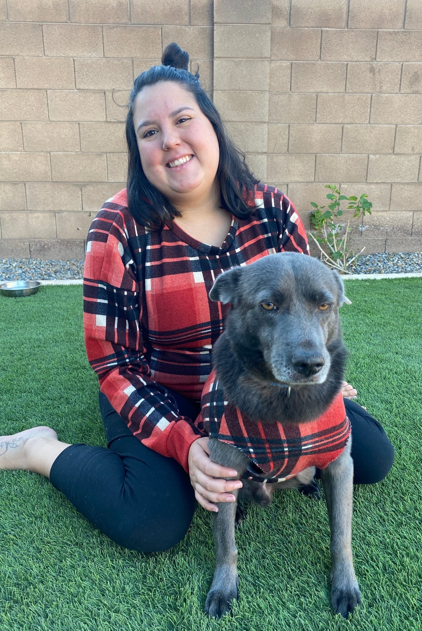 Madi Plaid! Red/Black Plaid Brushed Sweater Knit Fabric. PRSW-104 - Boho Fabrics