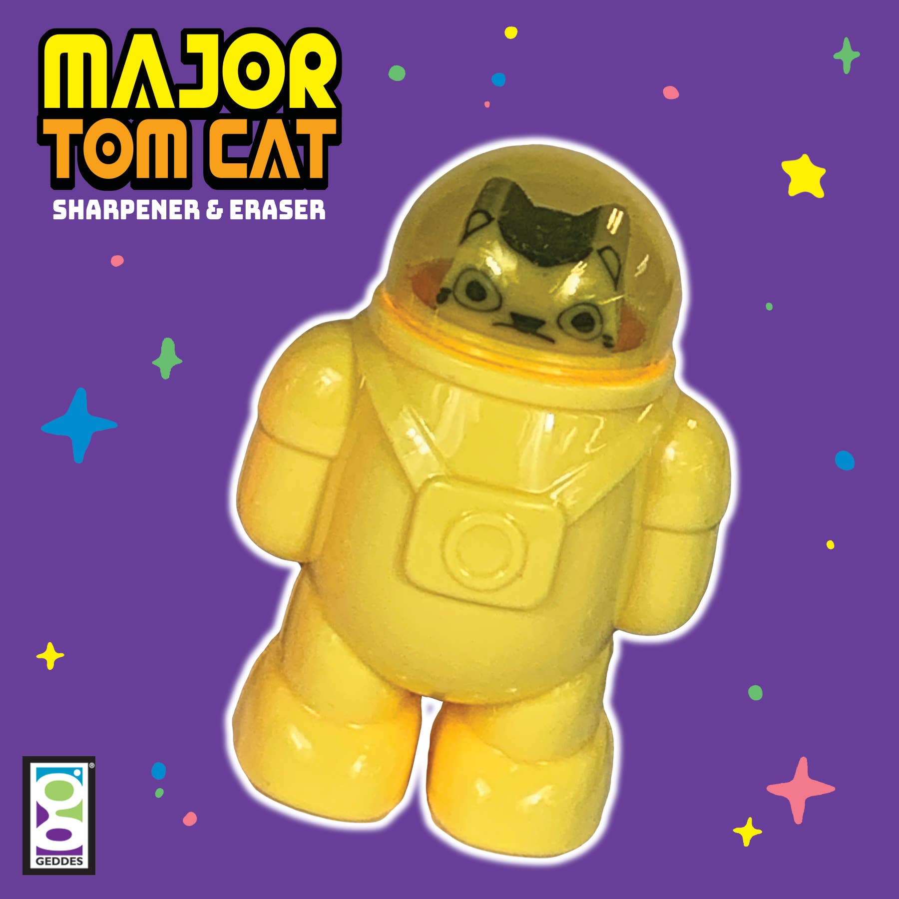MAJOR TOM CAT SHARPENER & ERASER - Boho Fabrics -