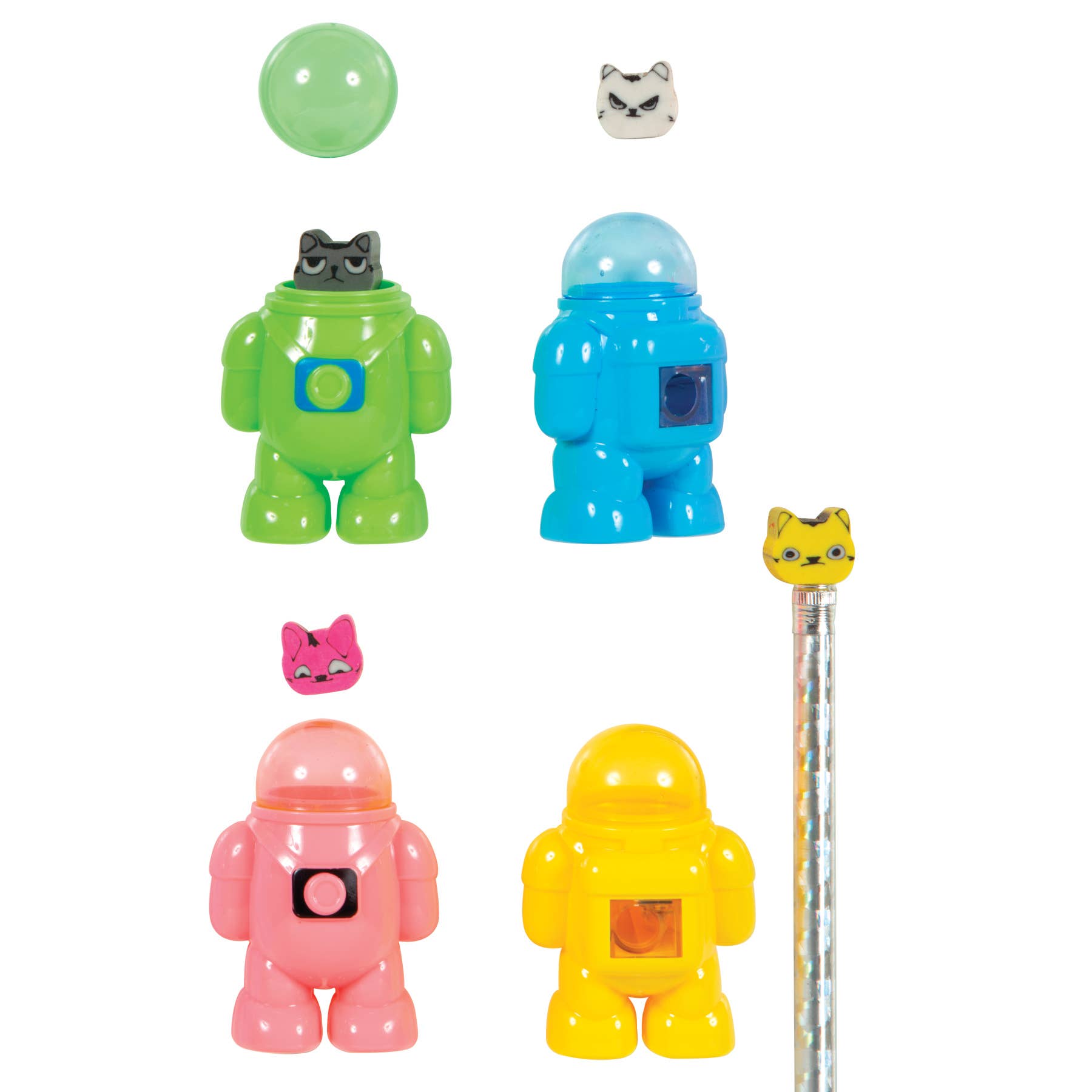 MAJOR TOM CAT SHARPENER & ERASER - Boho Fabrics -