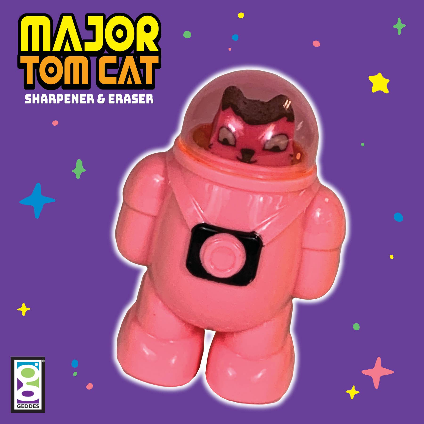 MAJOR TOM CAT SHARPENER & ERASER - Boho Fabrics -