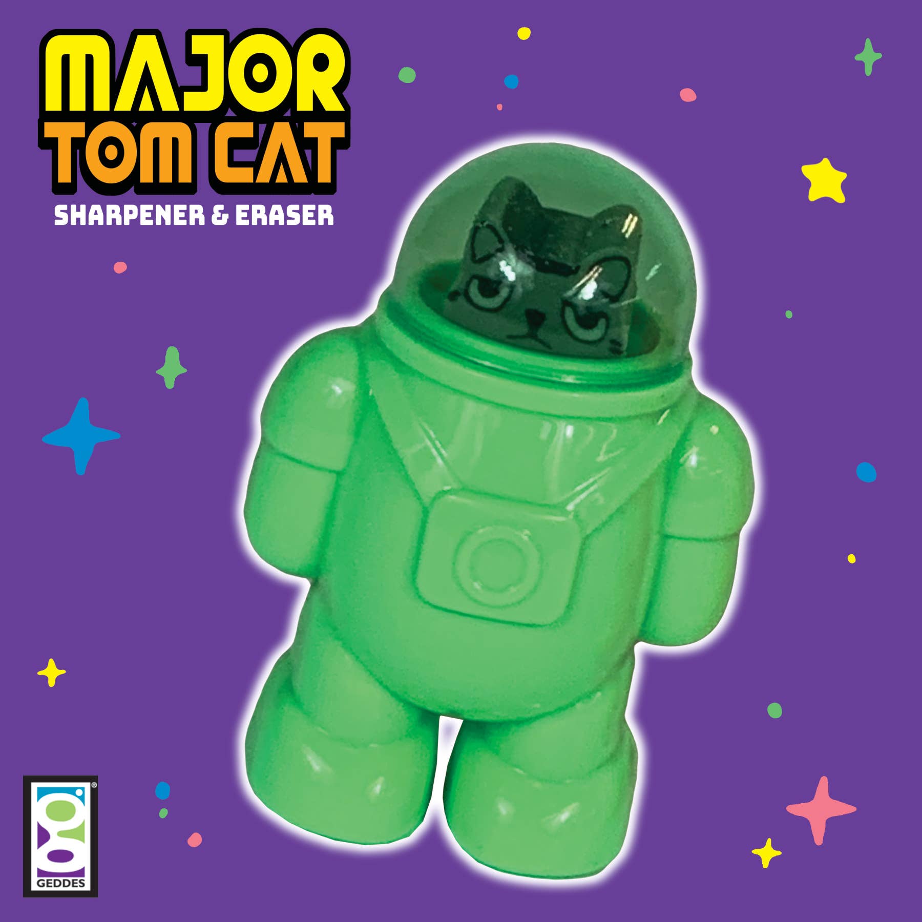 MAJOR TOM CAT SHARPENER & ERASER - Boho Fabrics -