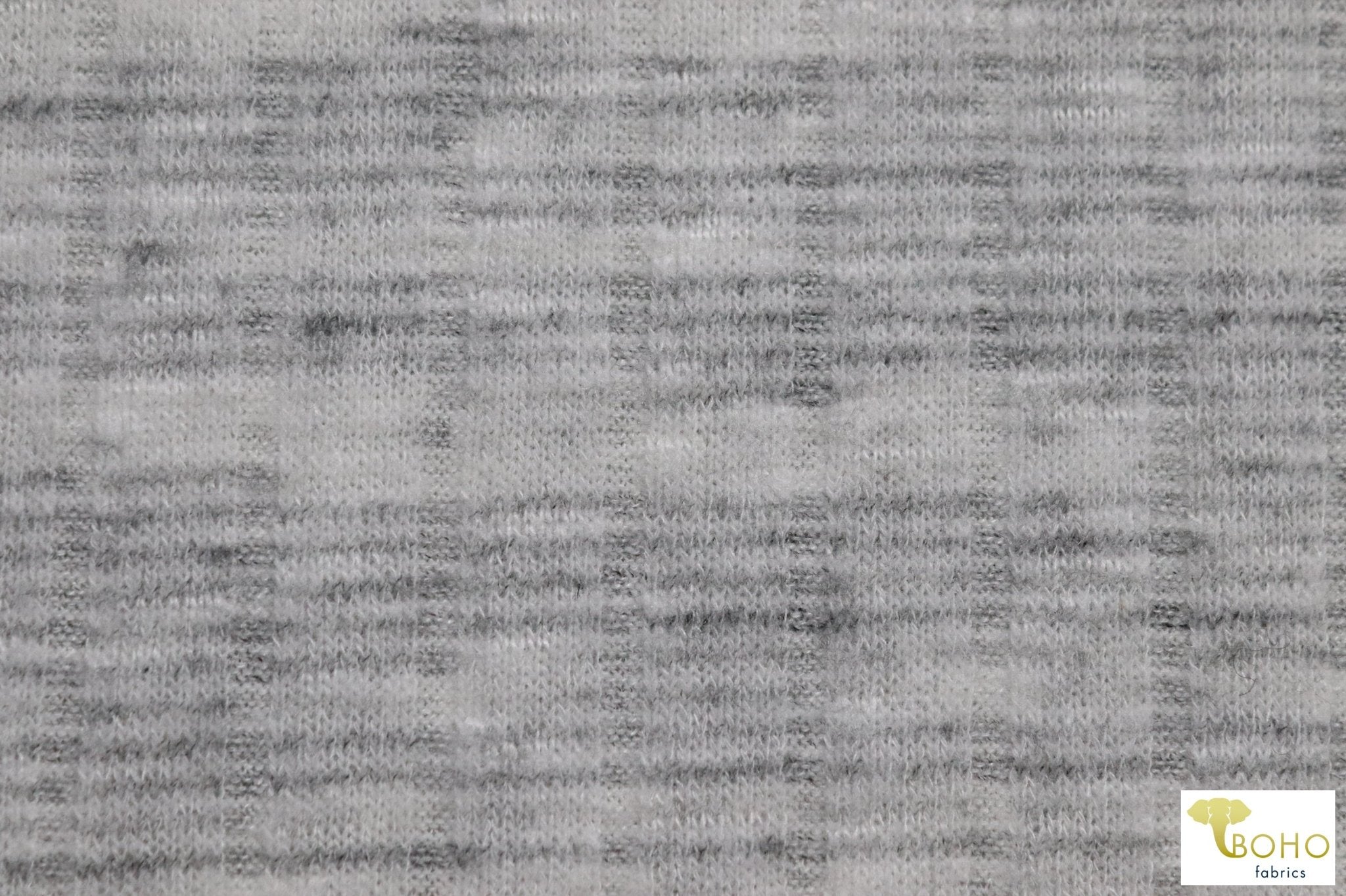 Marble Ice 9x4 Brushed Rib Knit Fabric. BRIB-201-WHT - Boho Fabrics