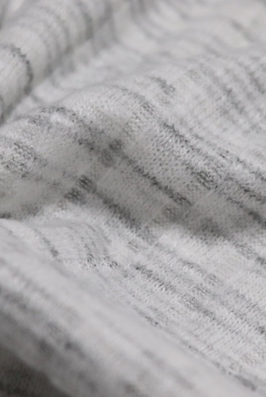 Marble Ice 9x4 Brushed Rib Knit Fabric. BRIB-201-WHT - Boho Fabrics